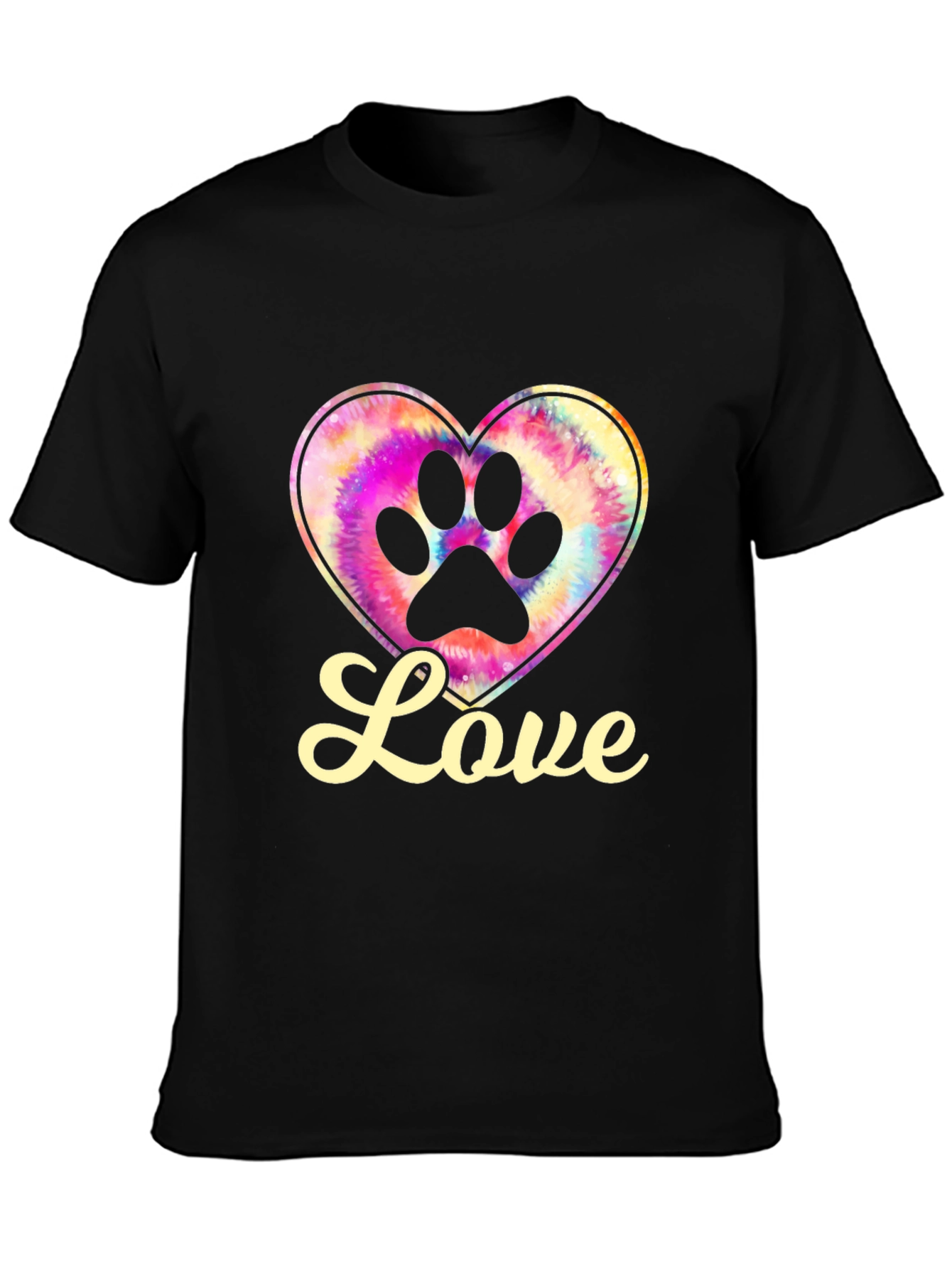 Love Paw Print Heart Tee