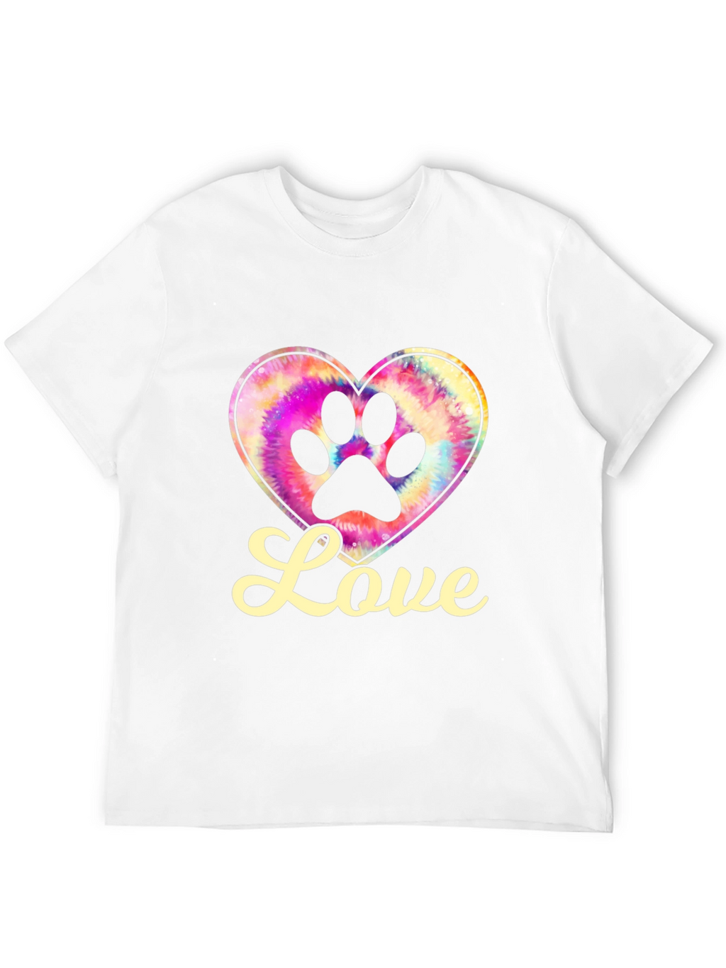 Love Paw Print Heart Tee