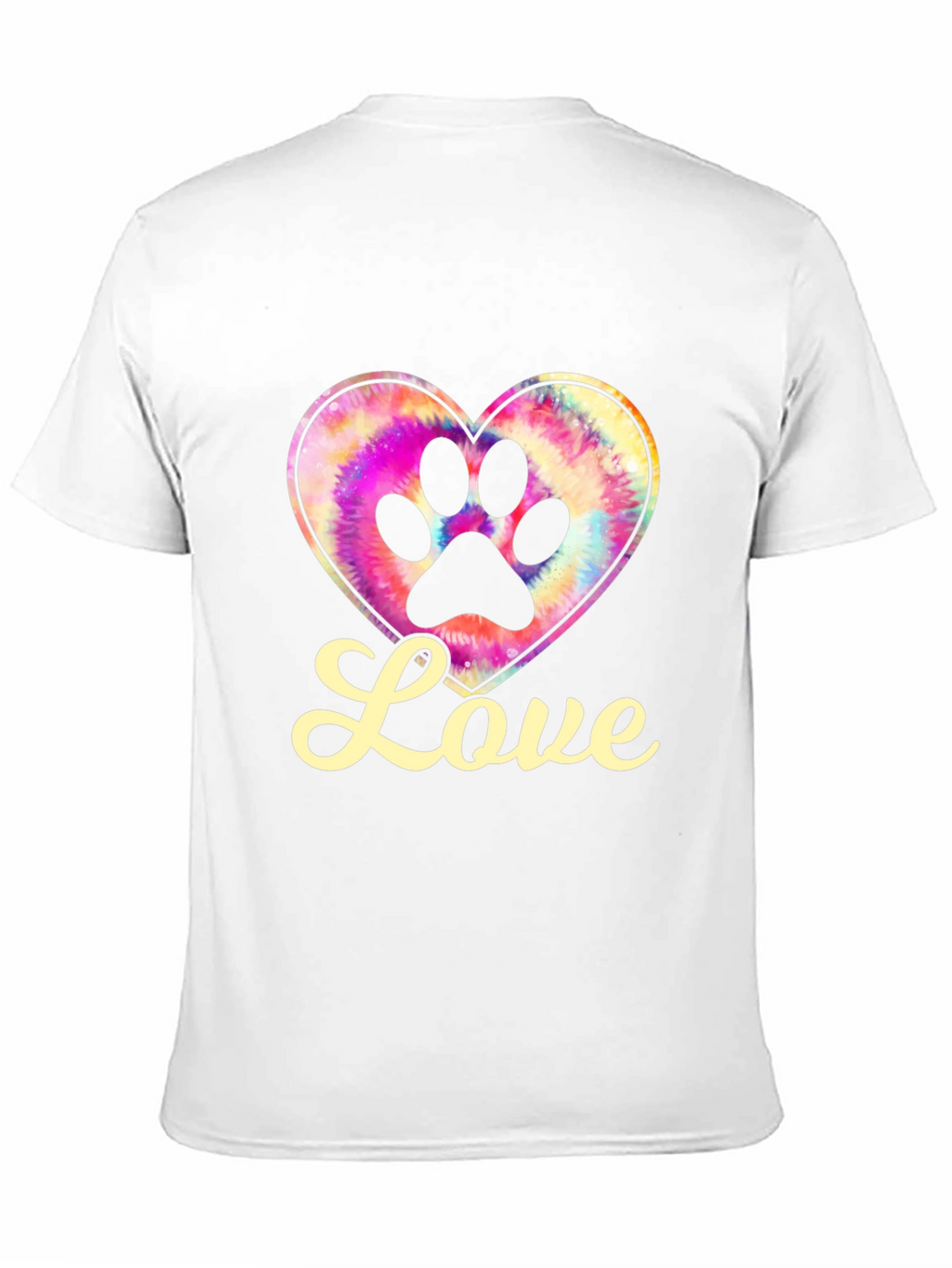 Love Paw Print Heart Tee