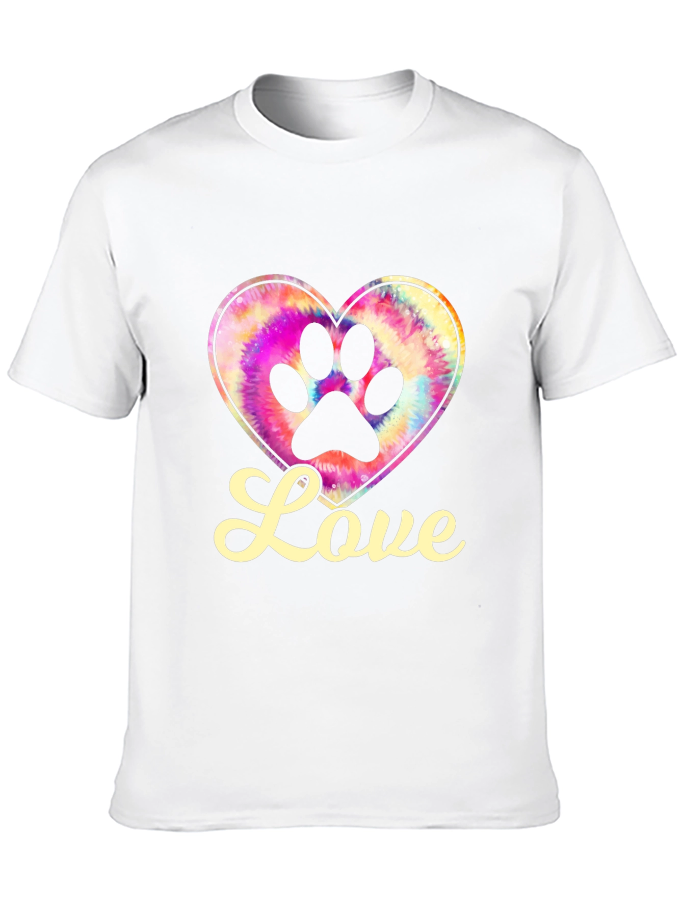 Love Paw Print Heart Tee