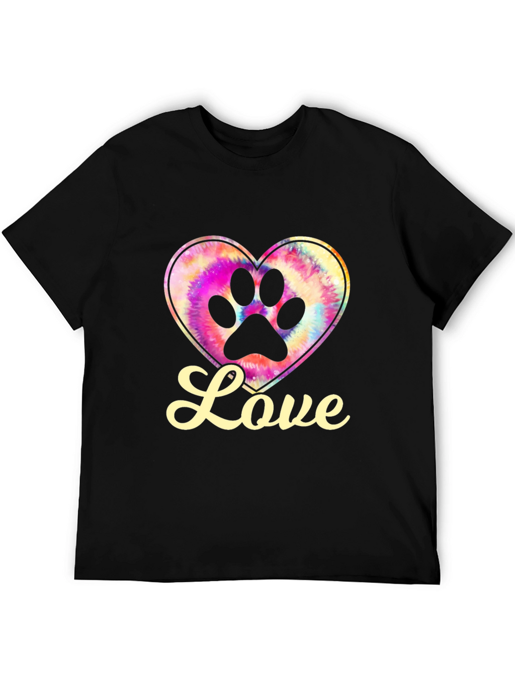 Love Paw Print Heart Tee