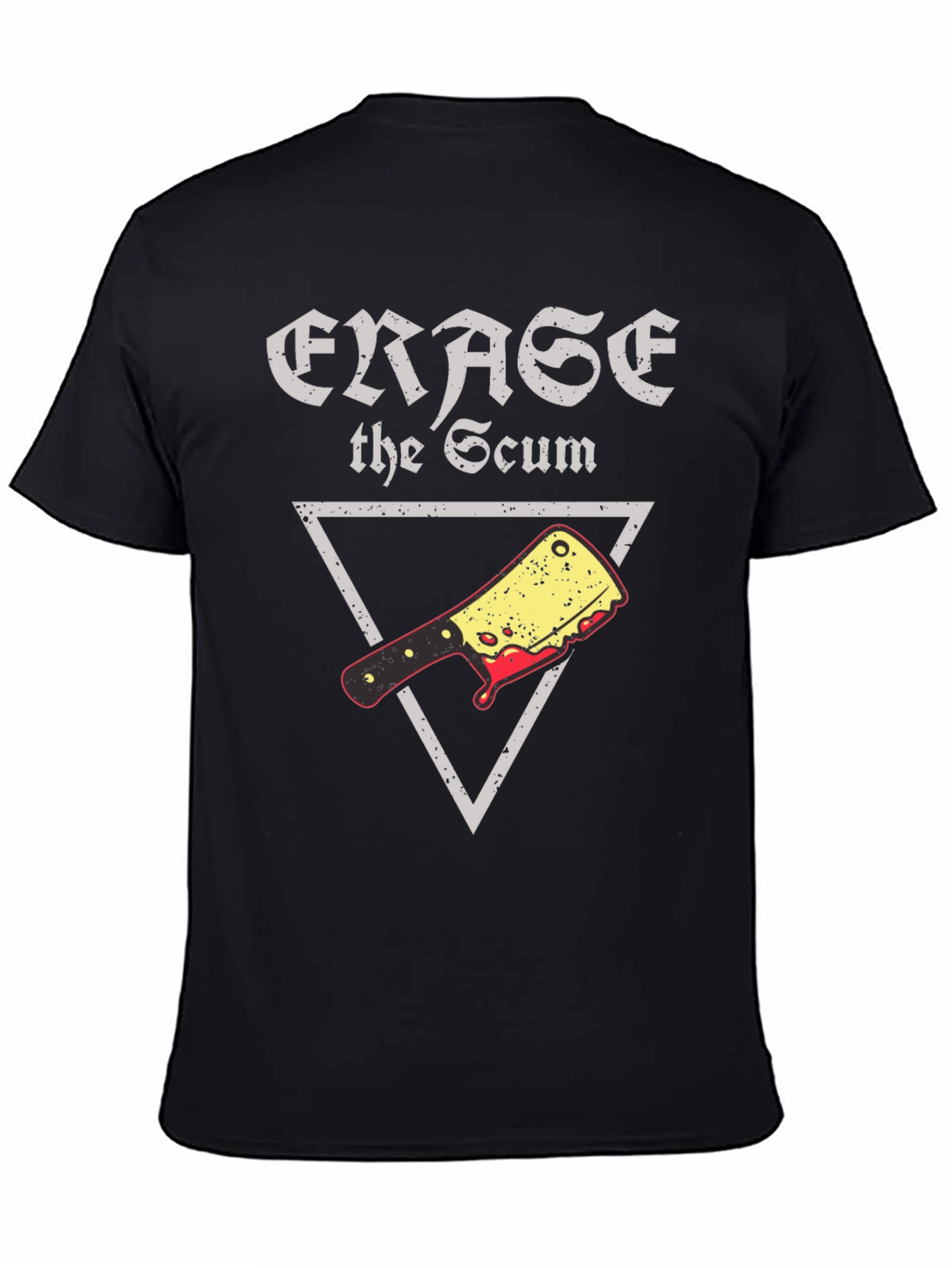 Erase the Scum Graphic Tee - Butcher Cleaver T-Shirt