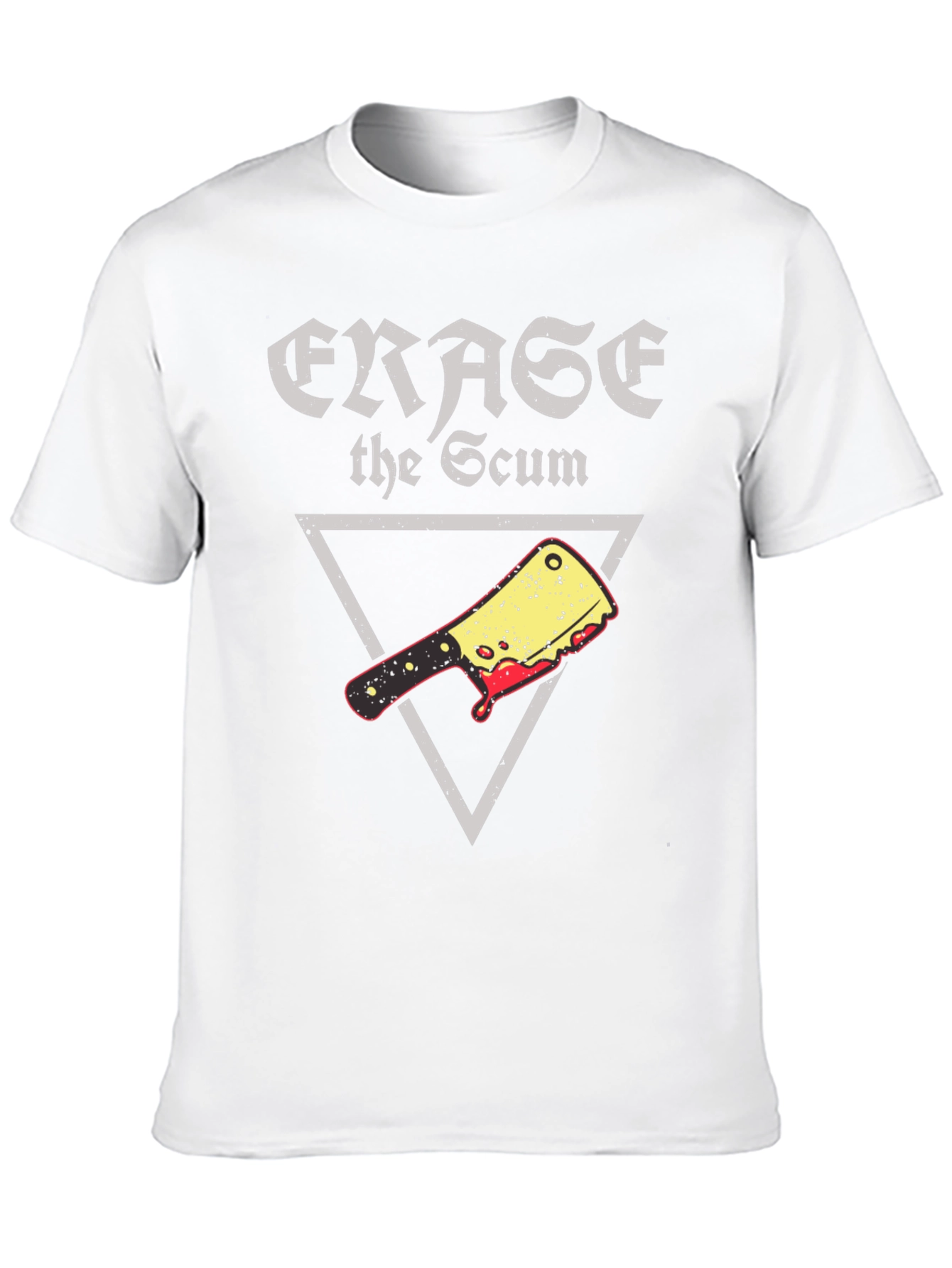 Erase the Scum Graphic Tee - Butcher Cleaver T-Shirt