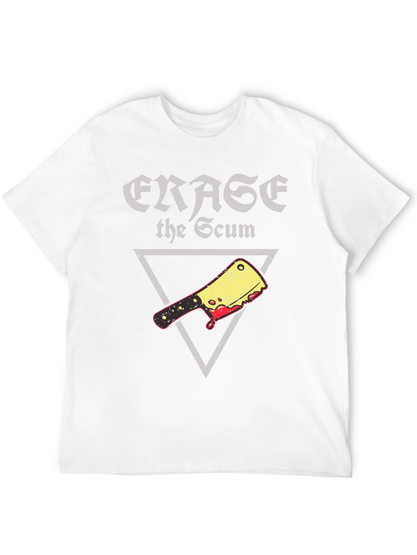 Erase the Scum Graphic Tee - Butcher Cleaver T-Shirt