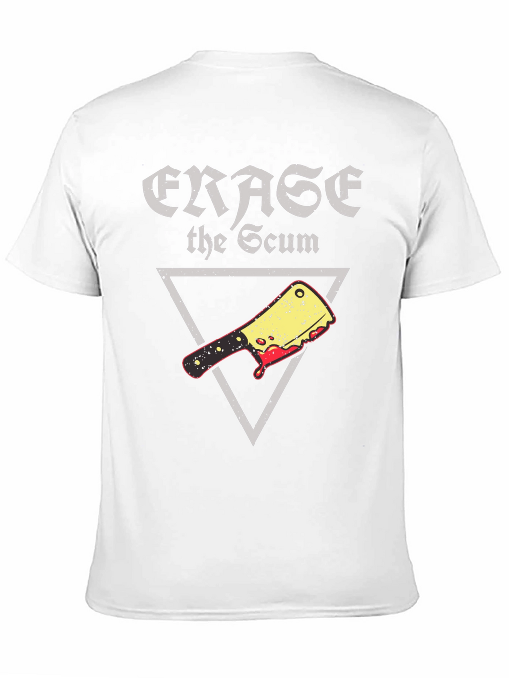 Erase the Scum Graphic Tee - Butcher Cleaver T-Shirt