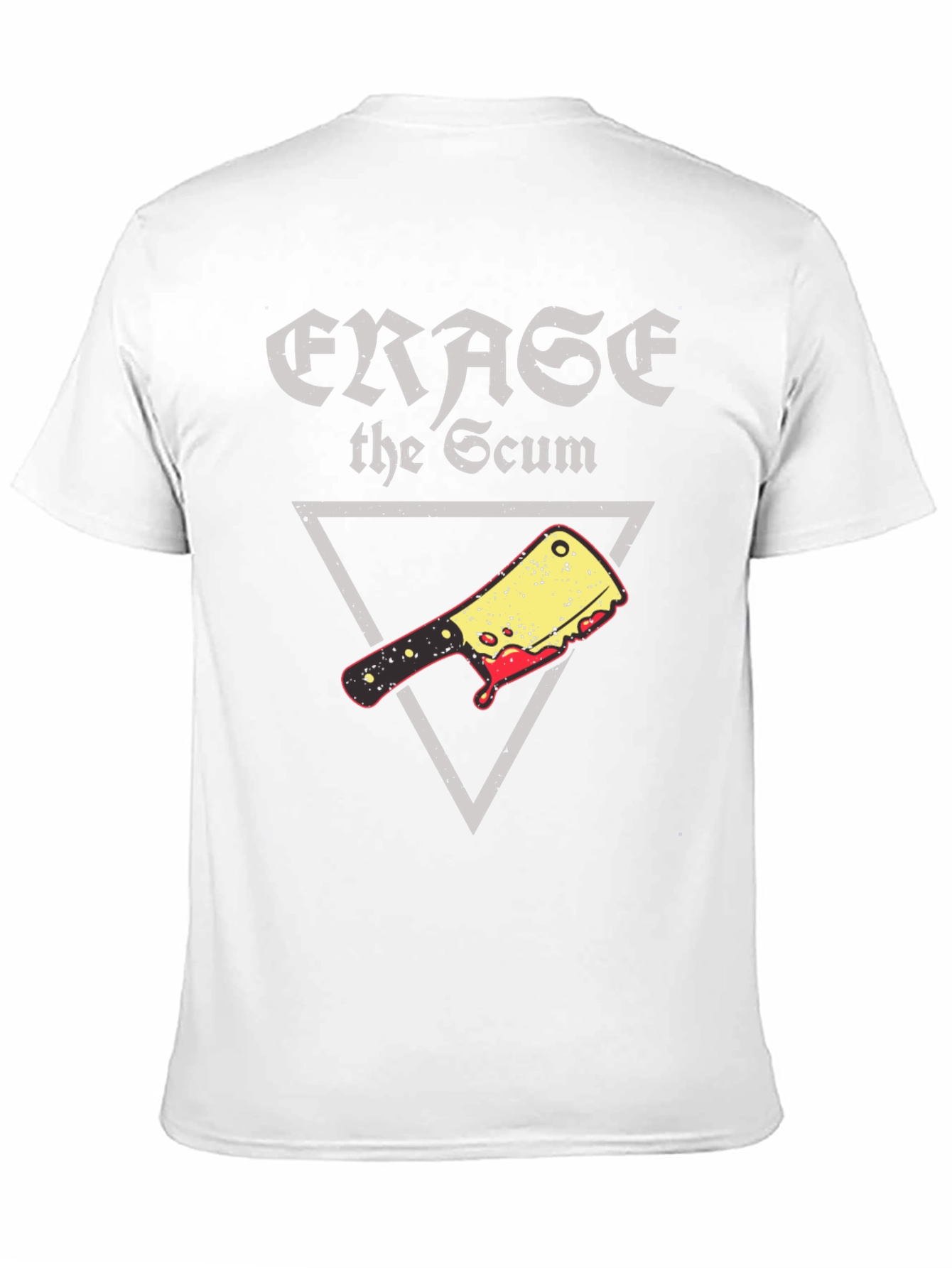 Erase the Scum Graphic Tee - Butcher Cleaver T-Shirt