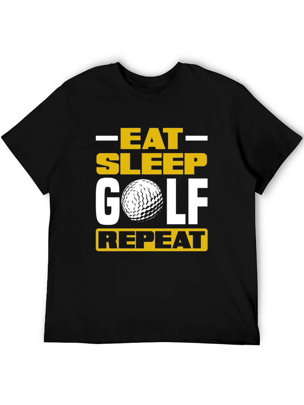 Eat Sleep Golf Repeat T-Shirt - Golfer Gift Tee