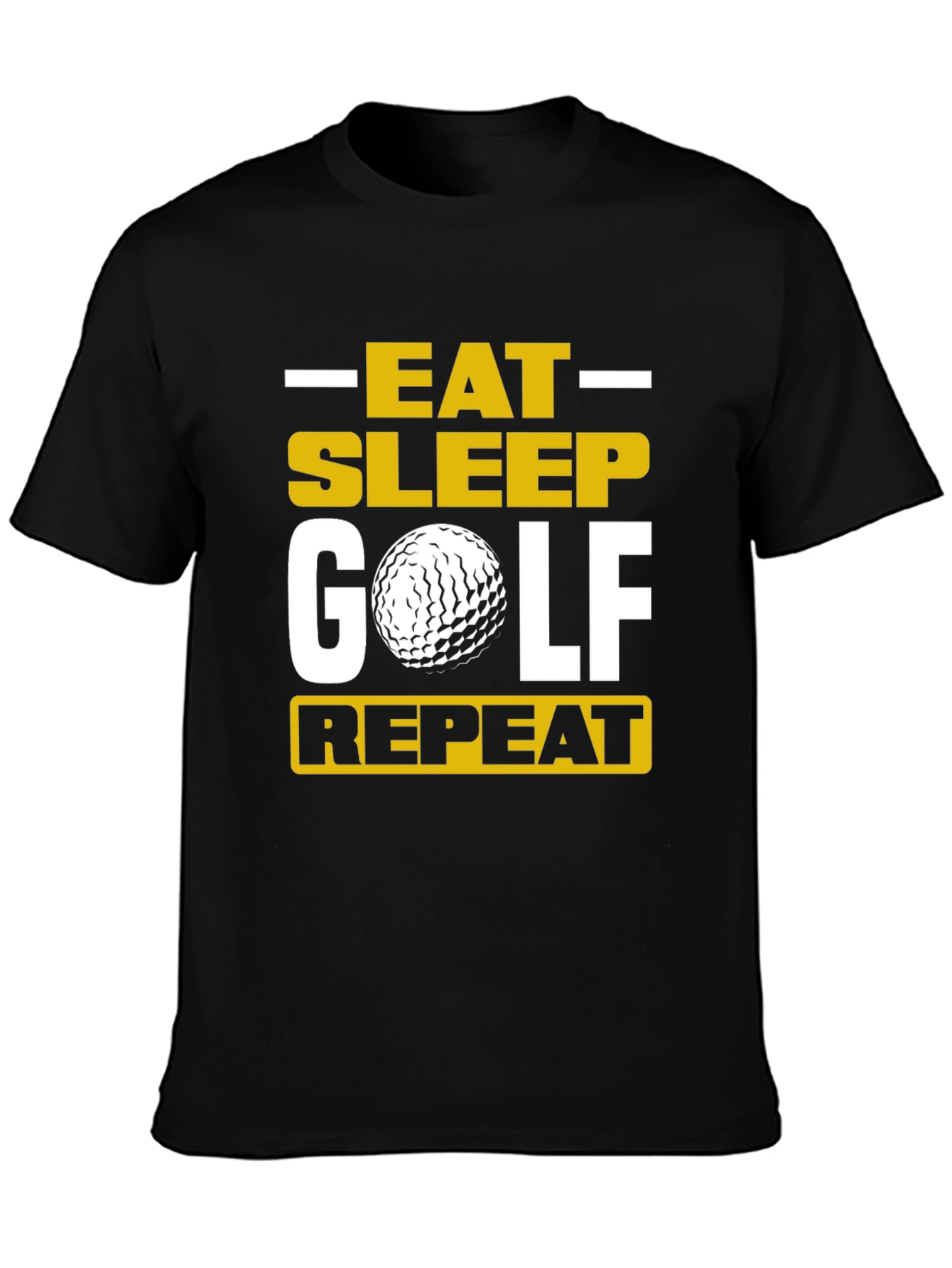 Eat Sleep Golf Repeat T-Shirt - Golfer Gift Tee