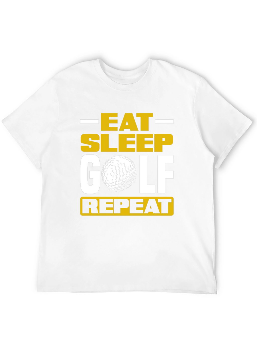 Eat Sleep Golf Repeat T-Shirt - Golfer Gift Tee