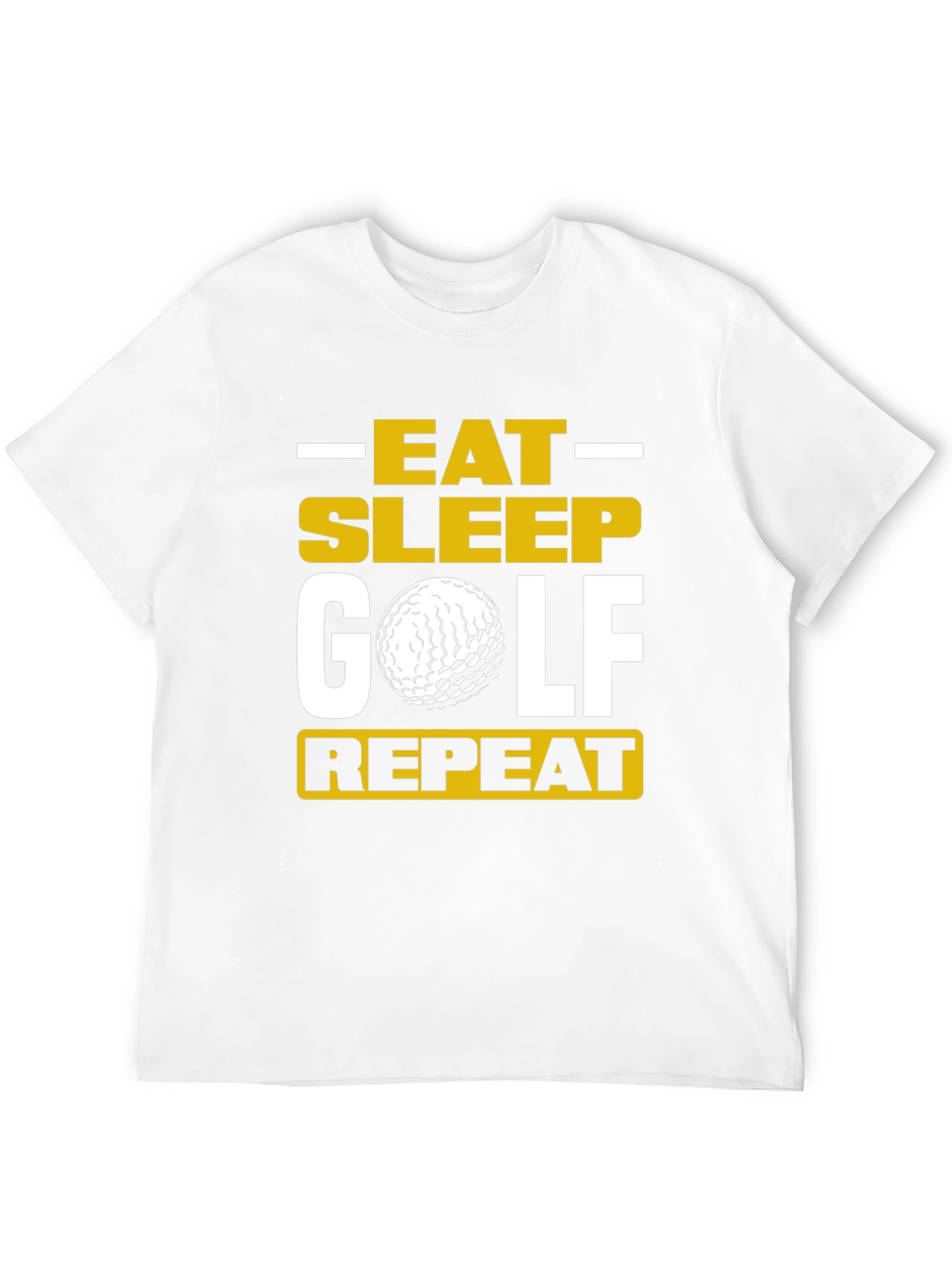 Eat Sleep Golf Repeat T-Shirt - Golfer Gift Tee