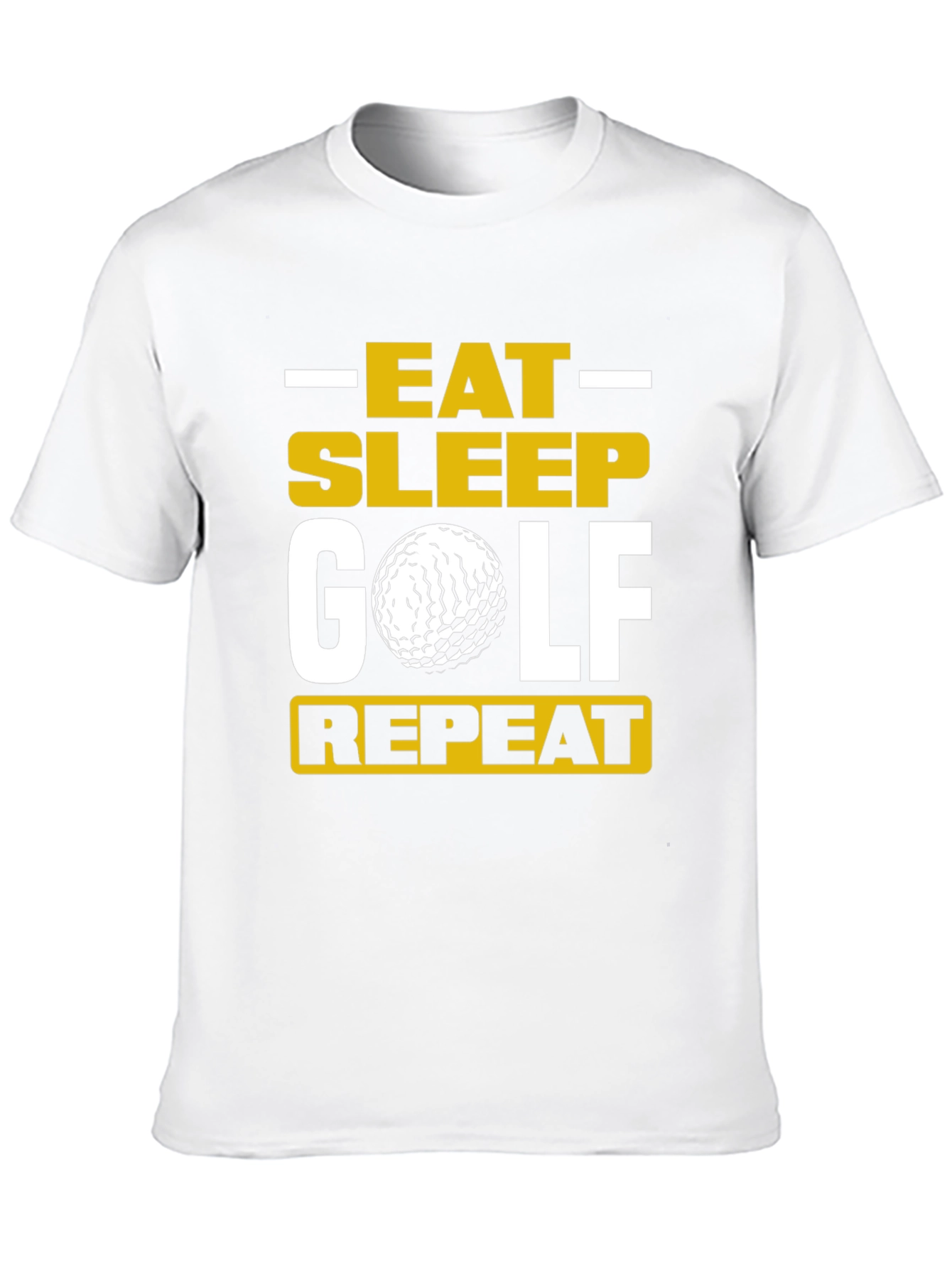 Eat Sleep Golf Repeat T-Shirt - Golfer Gift Tee