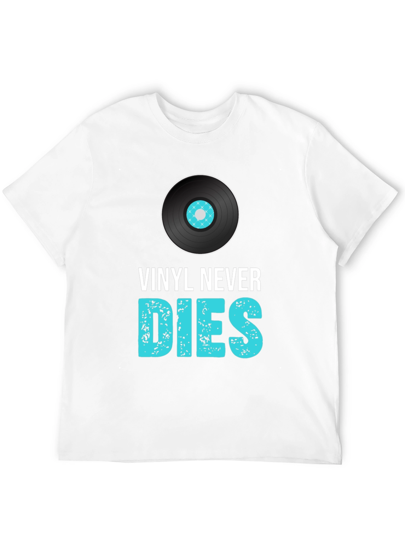 Vinyl Never Dies Graphic Tee - Music Lover T-Shirt
