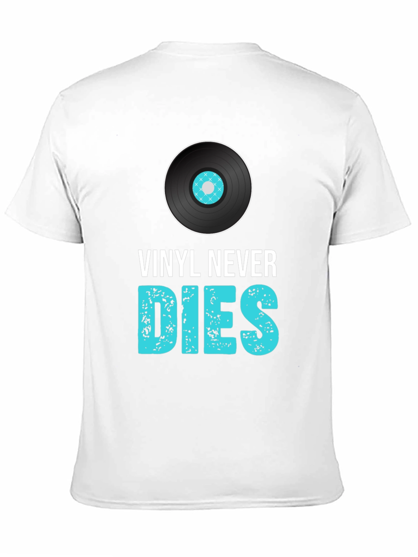 Vinyl Never Dies Graphic Tee - Music Lover T-Shirt