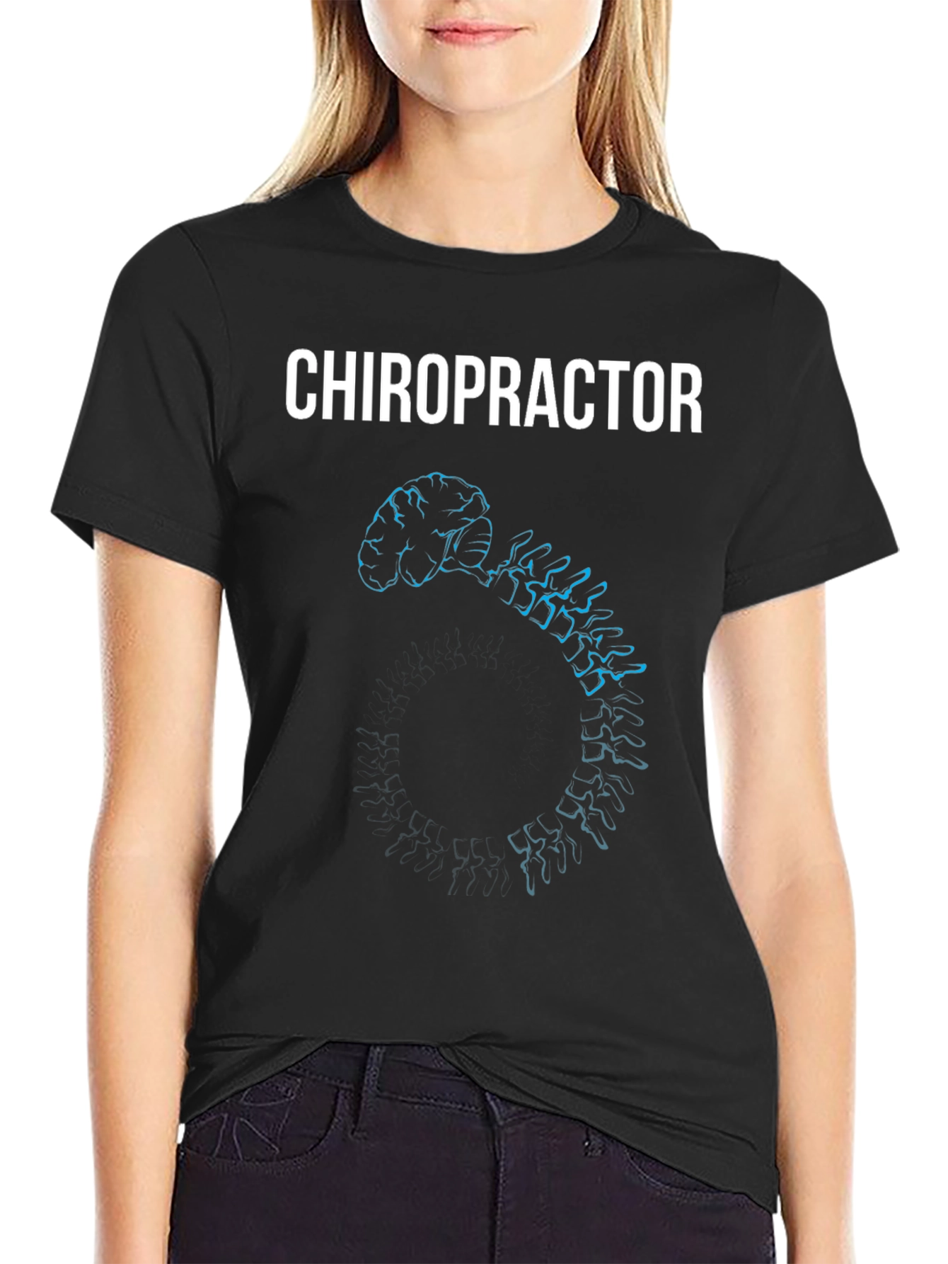 Chiropractor Brain & Spine Anatomy T-Shirt