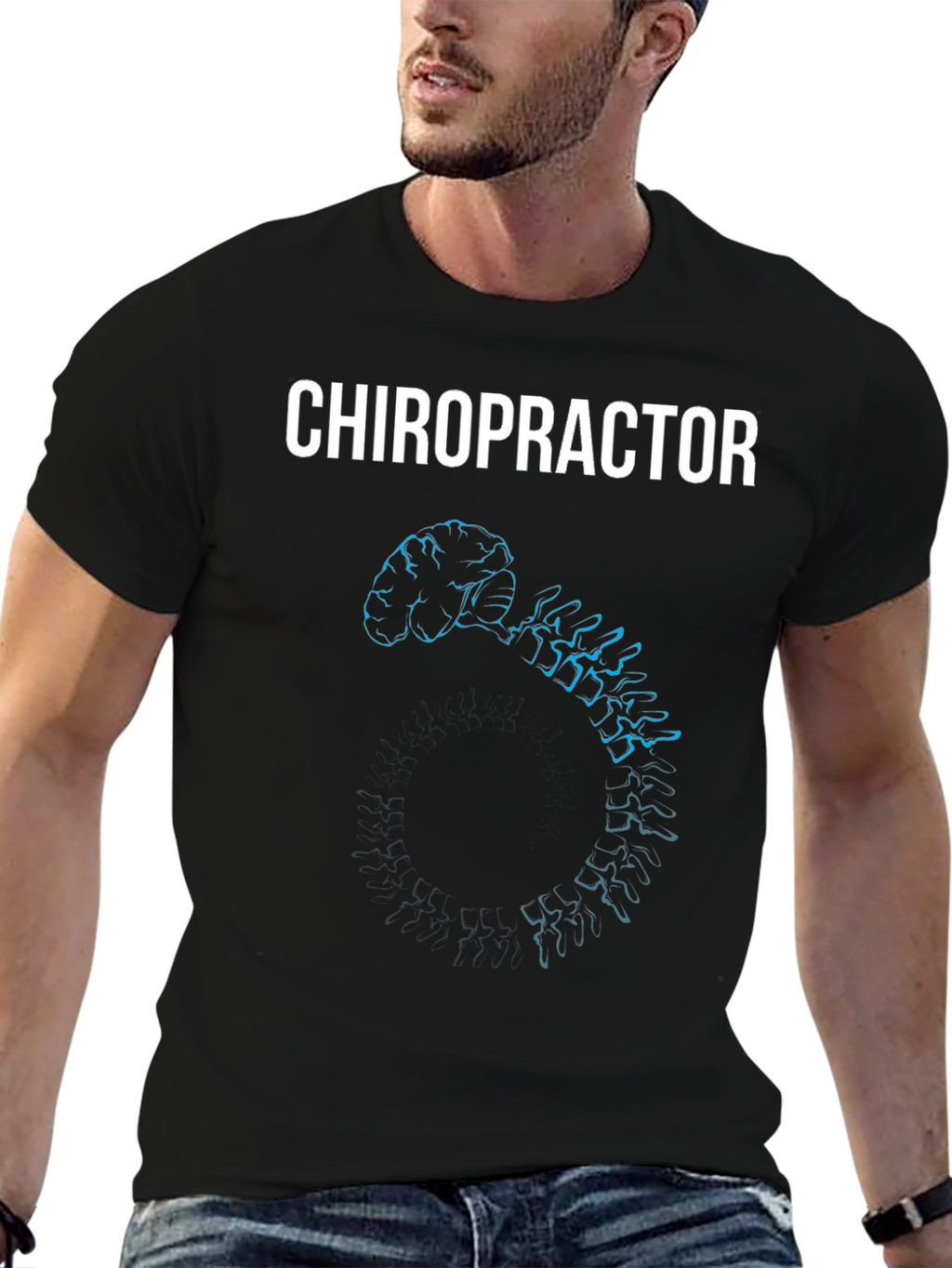 Chiropractor Brain & Spine Anatomy T-Shirt