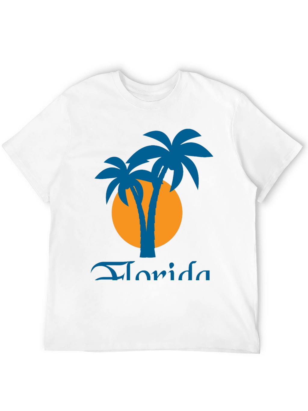 Florida Palms Graphic Tee - Black Tropical Shirt