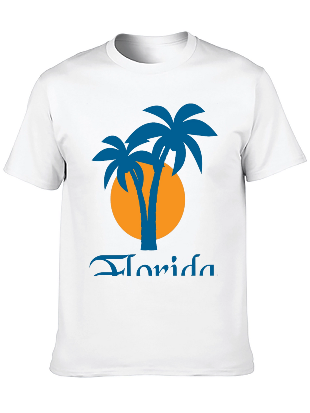 Florida Palms Graphic Tee - Black Tropical Shirt