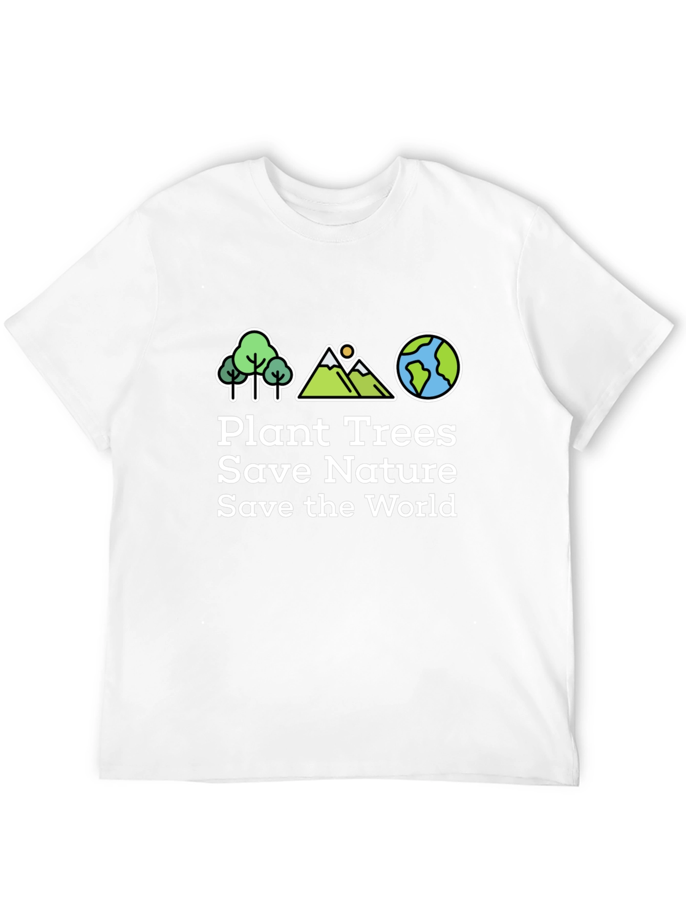 Eco-Friendly Plant Trees Save Nature Graphic T-Shirt