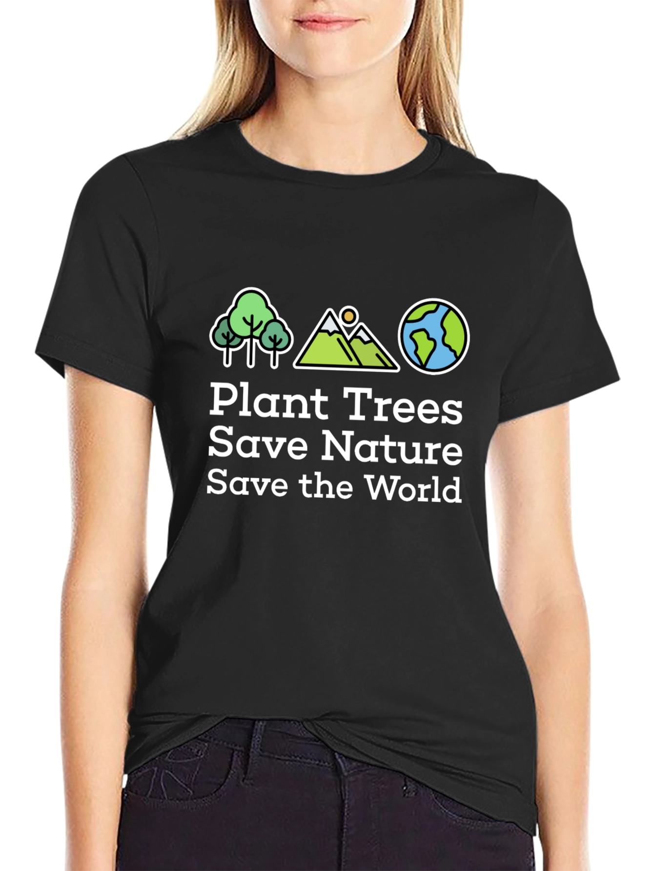 Eco-Friendly Plant Trees Save Nature Graphic T-Shirt