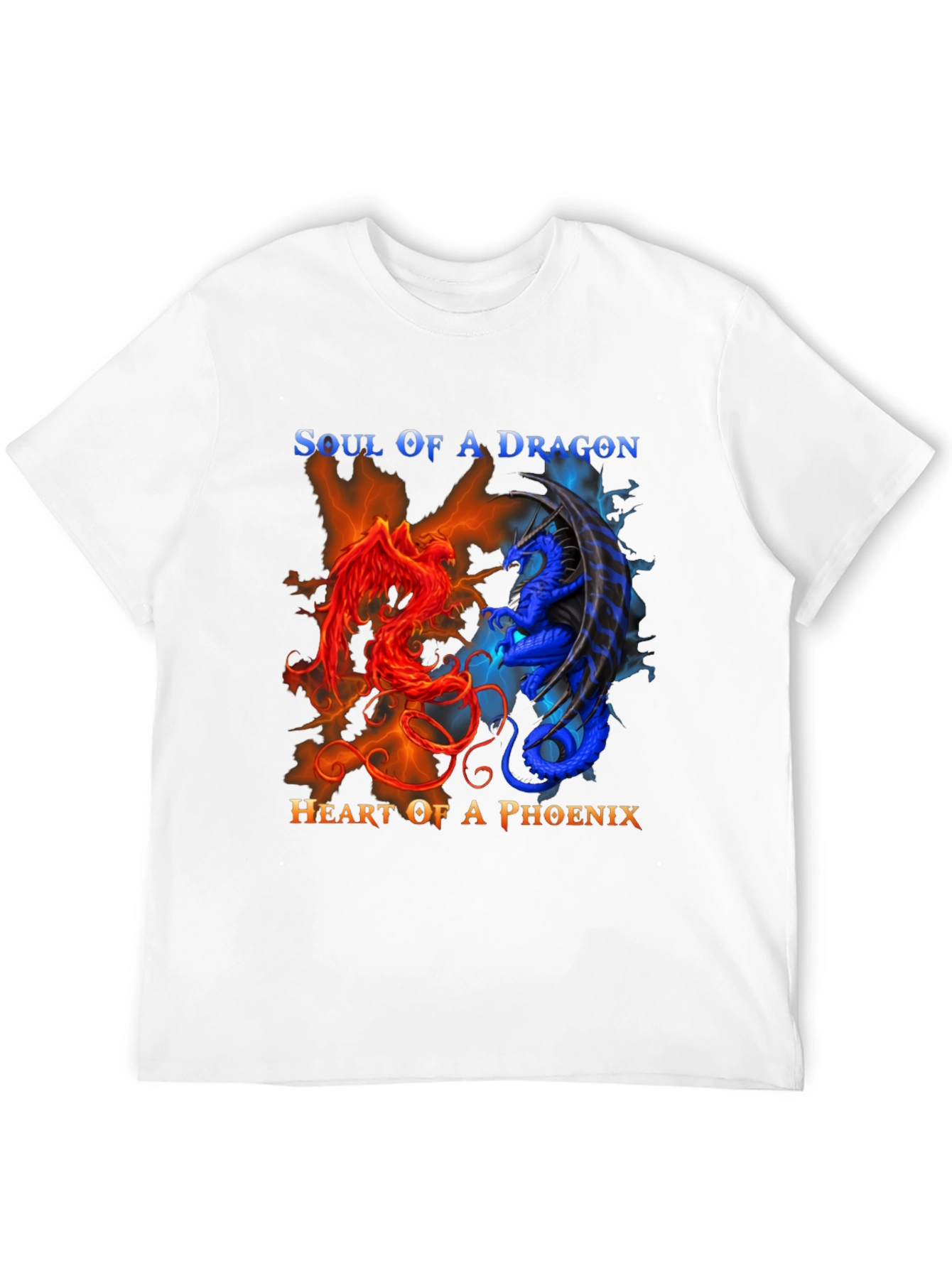 Soul of Dragon Heart of Phoenix Graphic Tee