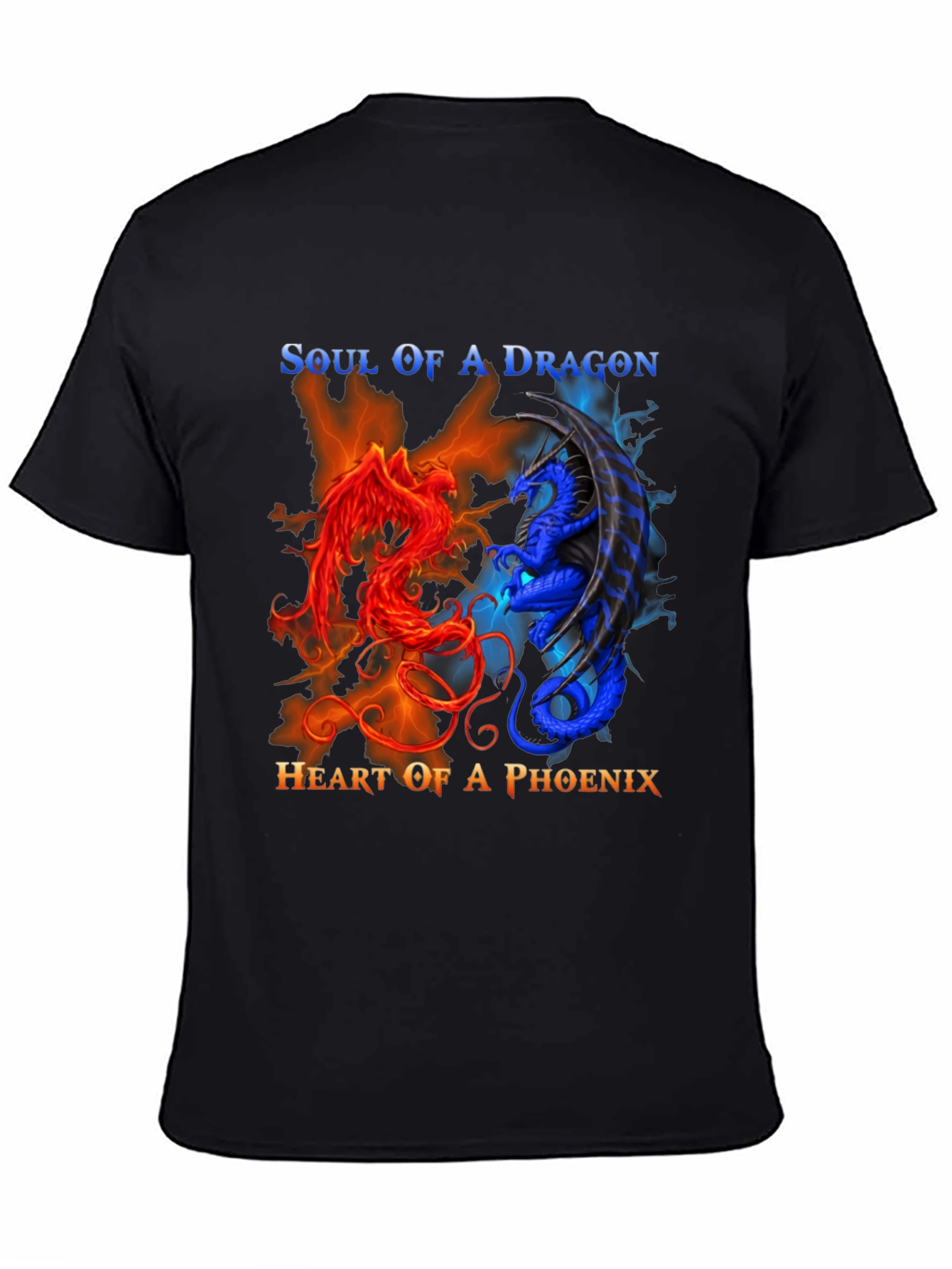 Soul of Dragon Heart of Phoenix Graphic Tee
