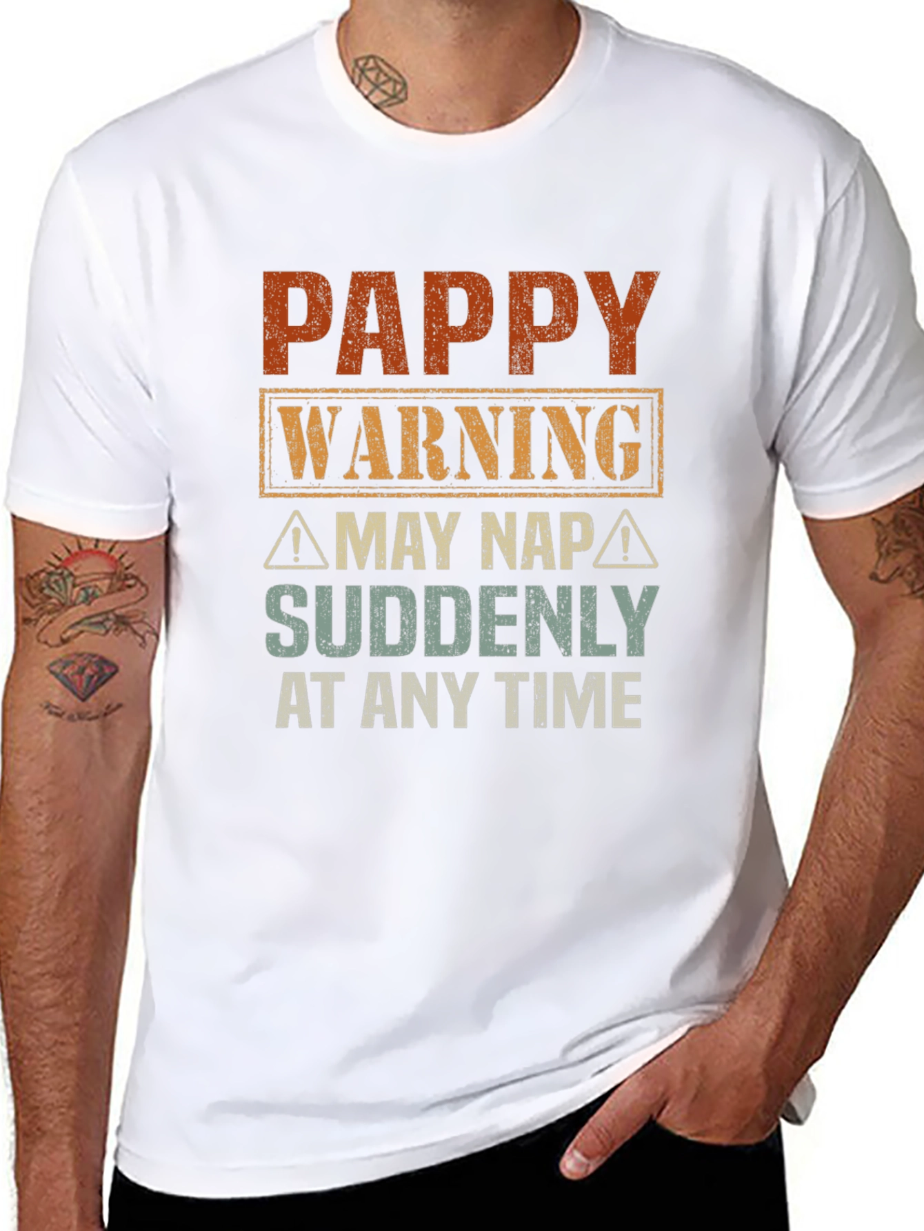Pappy Warning Funny Graphic T-Shirt