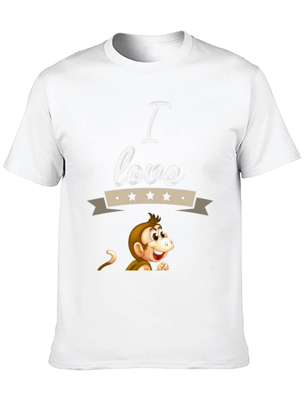 I Love Monkeys Graphic T-Shirt