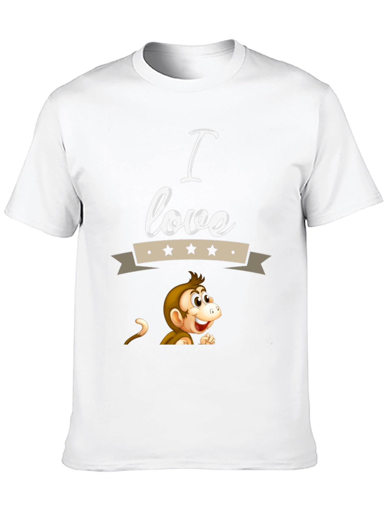 I Love Monkeys Graphic T-Shirt