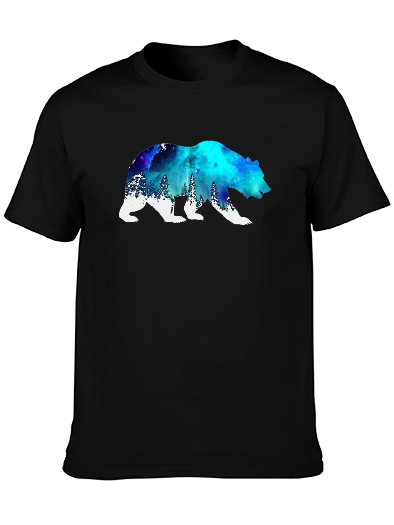 Galaxy Bear Graphic Tee - Black