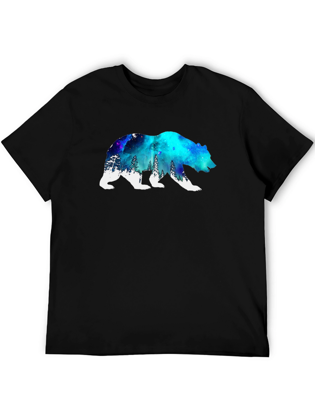 Galaxy Bear Graphic Tee - Black