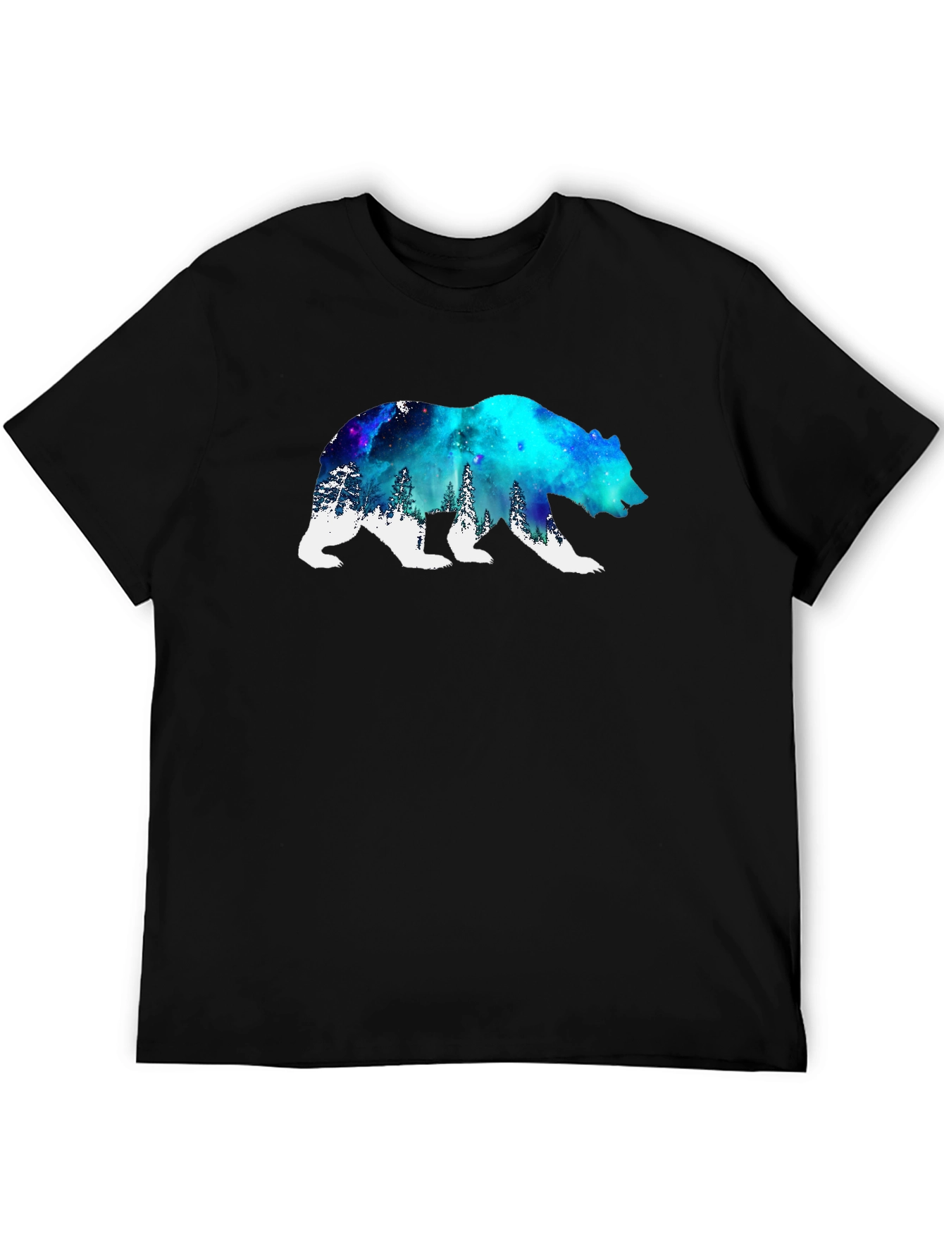 Galaxy Bear Graphic Tee - Black