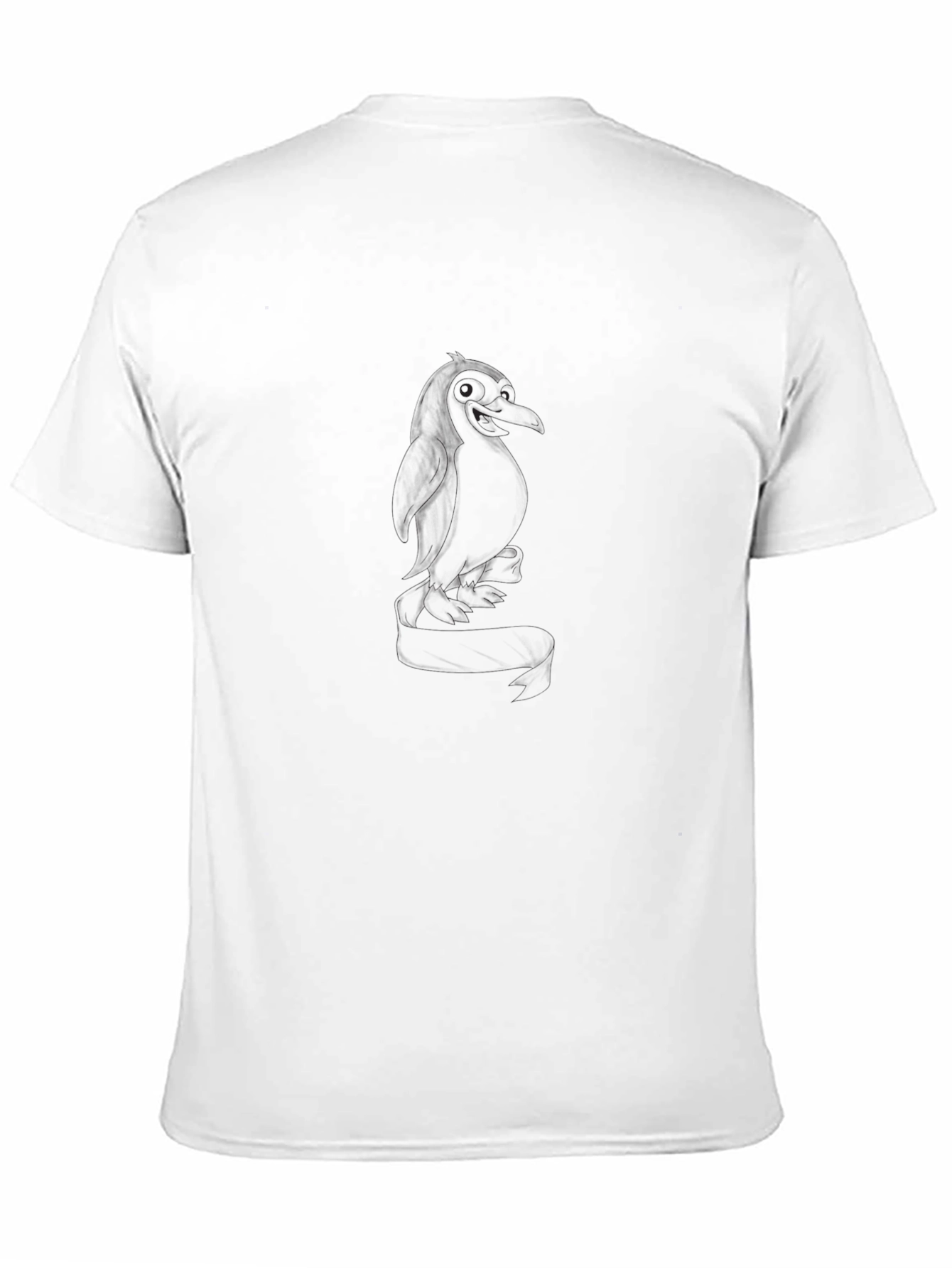 Mens Black Crewneck T-Shirt with Subtle Design