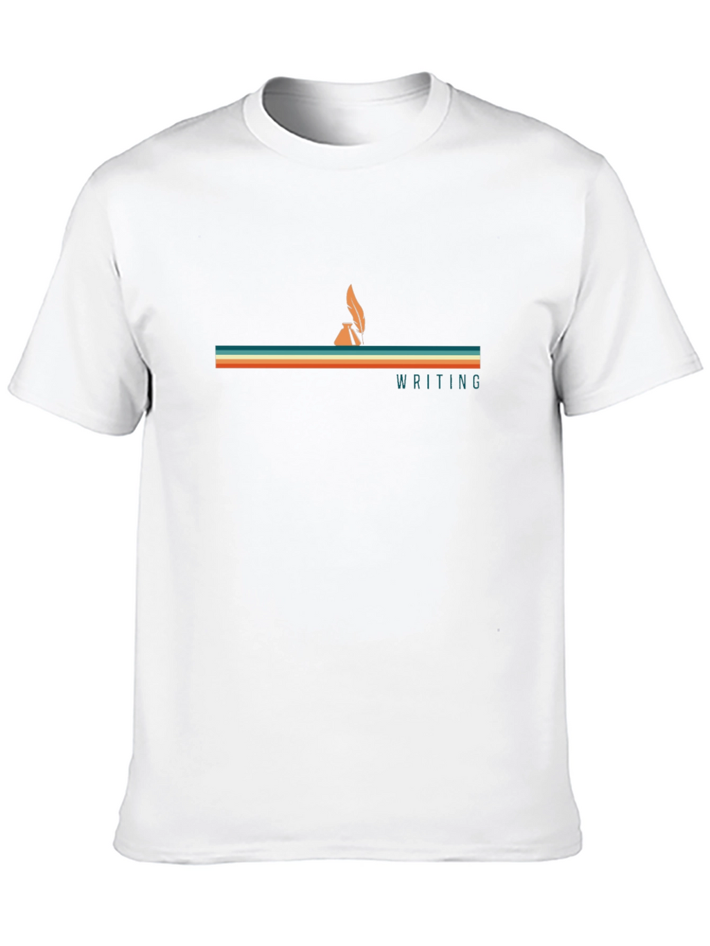 Retro Writing T-Shirt - Inkwell & Quill Design