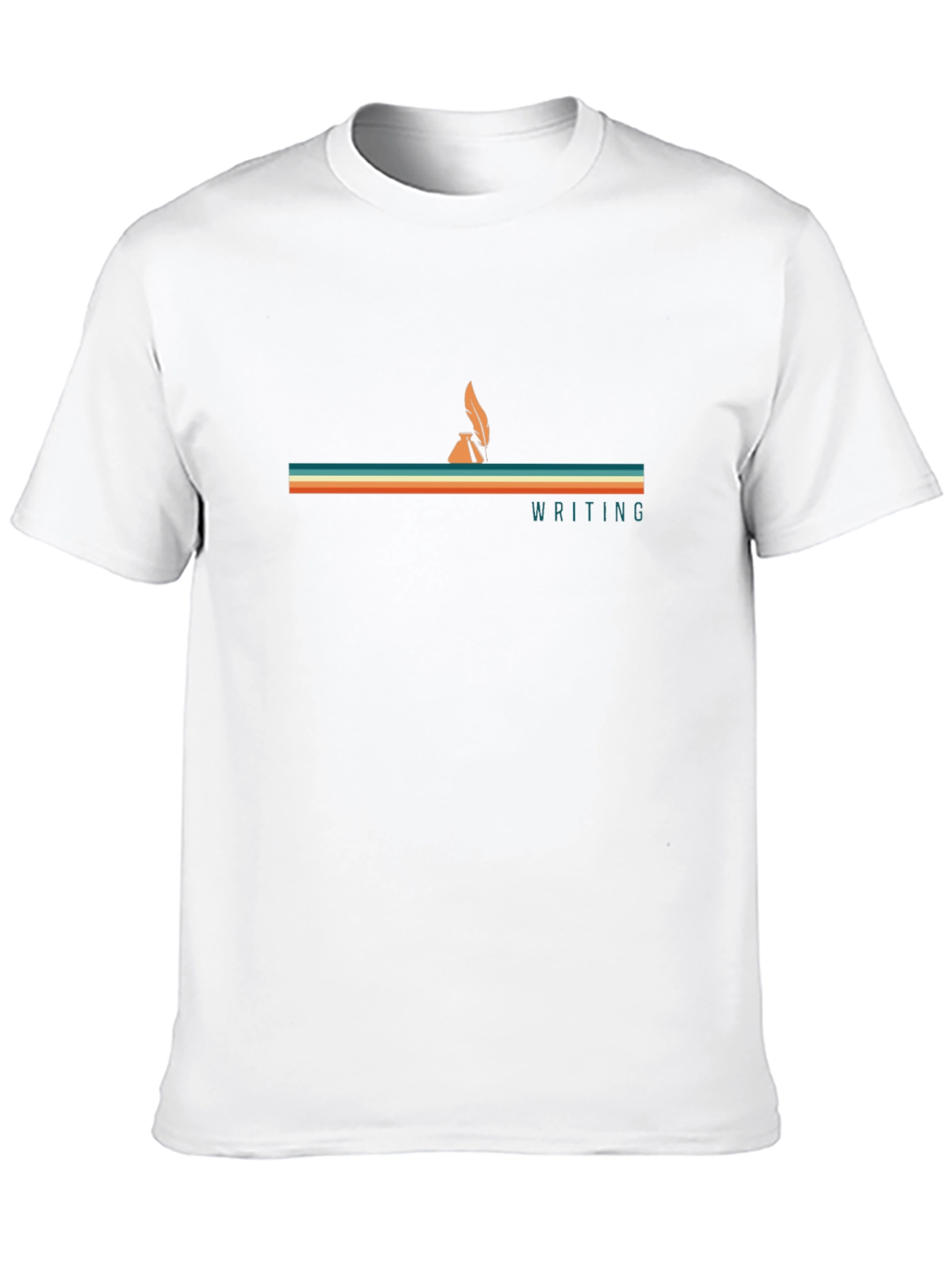 Retro Writing T-Shirt - Inkwell & Quill Design
