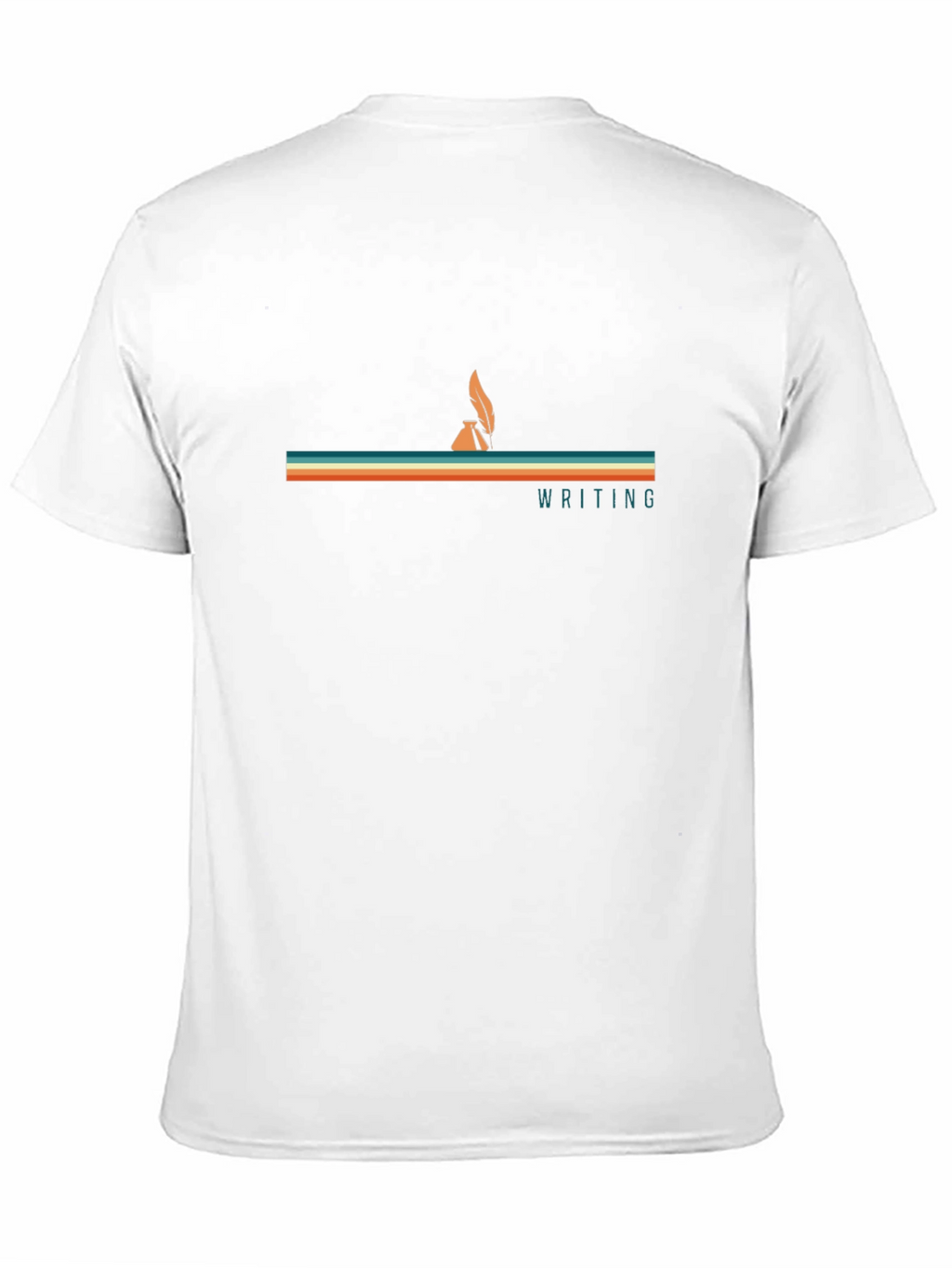 Retro Writing T-Shirt - Inkwell & Quill Design