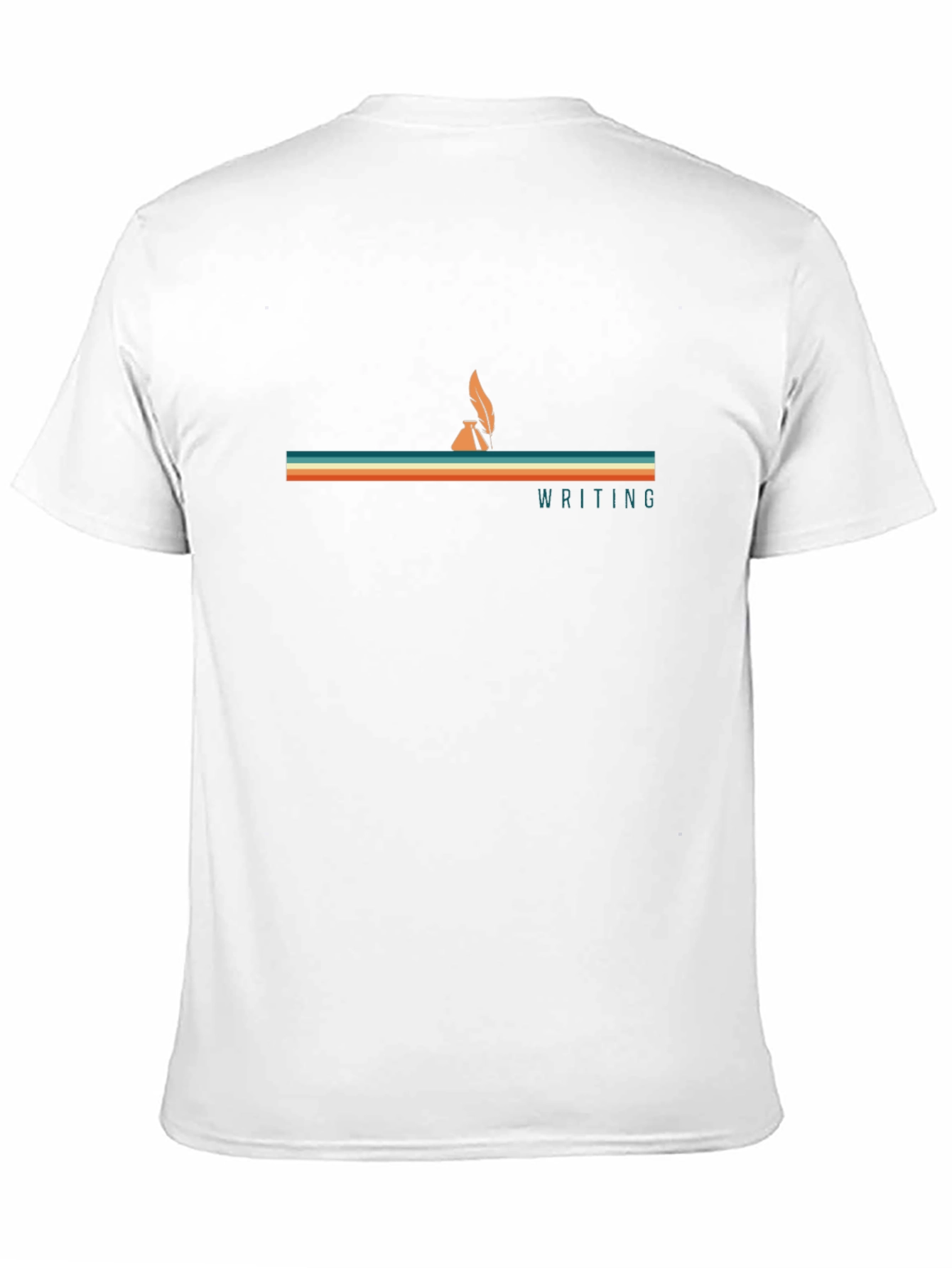 Retro Writing T-Shirt - Inkwell & Quill Design
