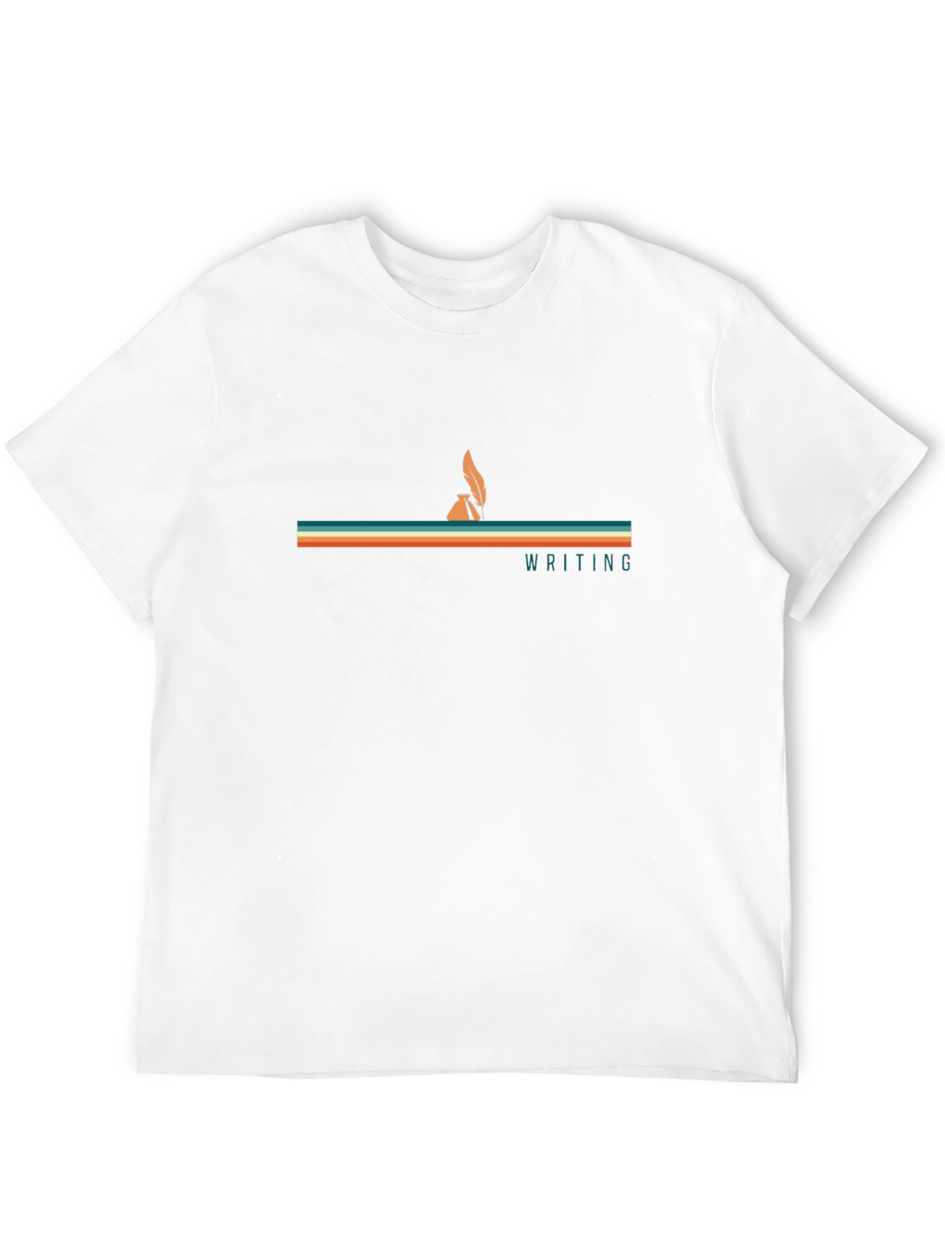 Retro Writing T-Shirt - Inkwell & Quill Design