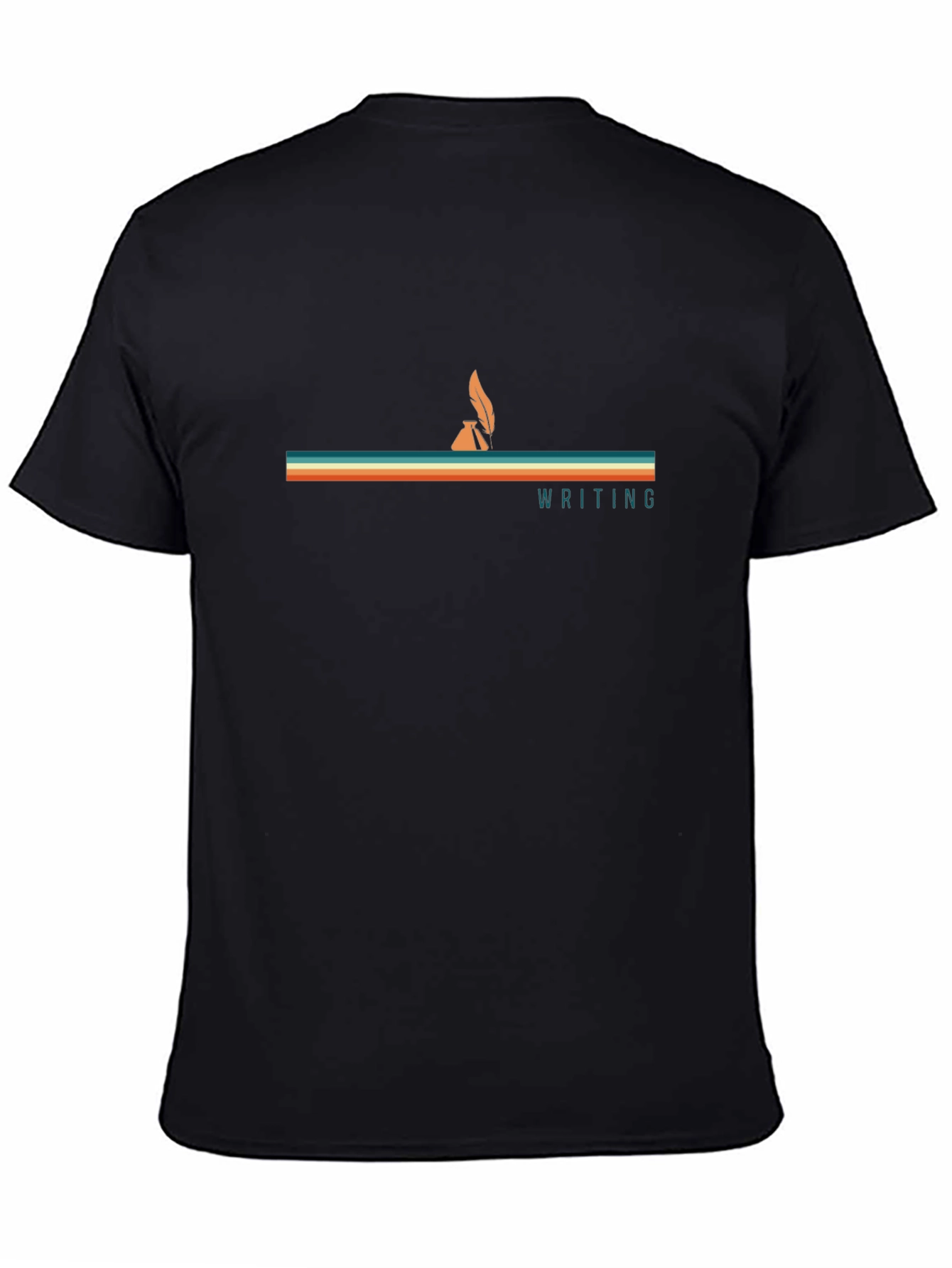 Retro Writing T-Shirt - Inkwell & Quill Design