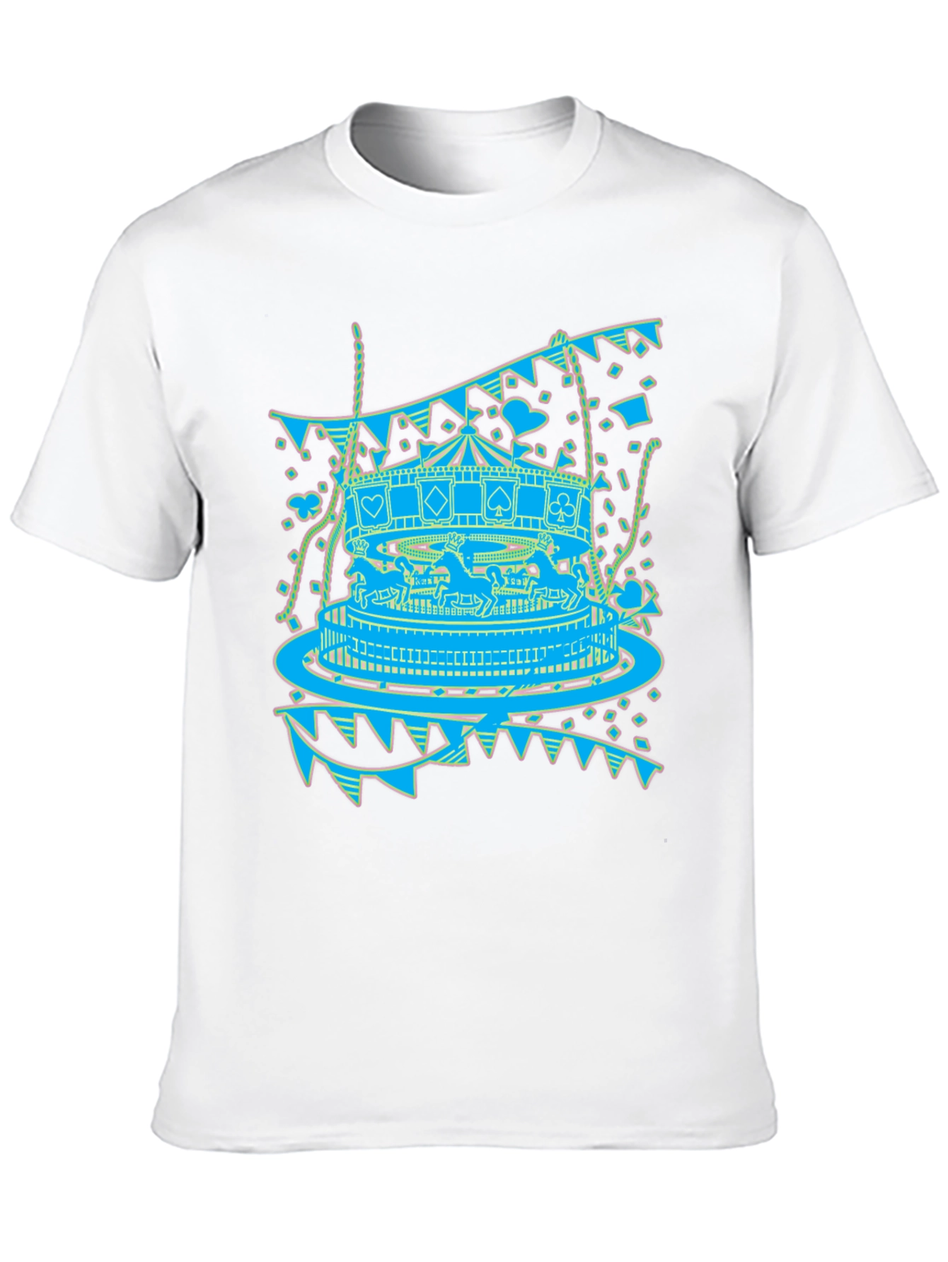 Carousel Print Graphic Tee