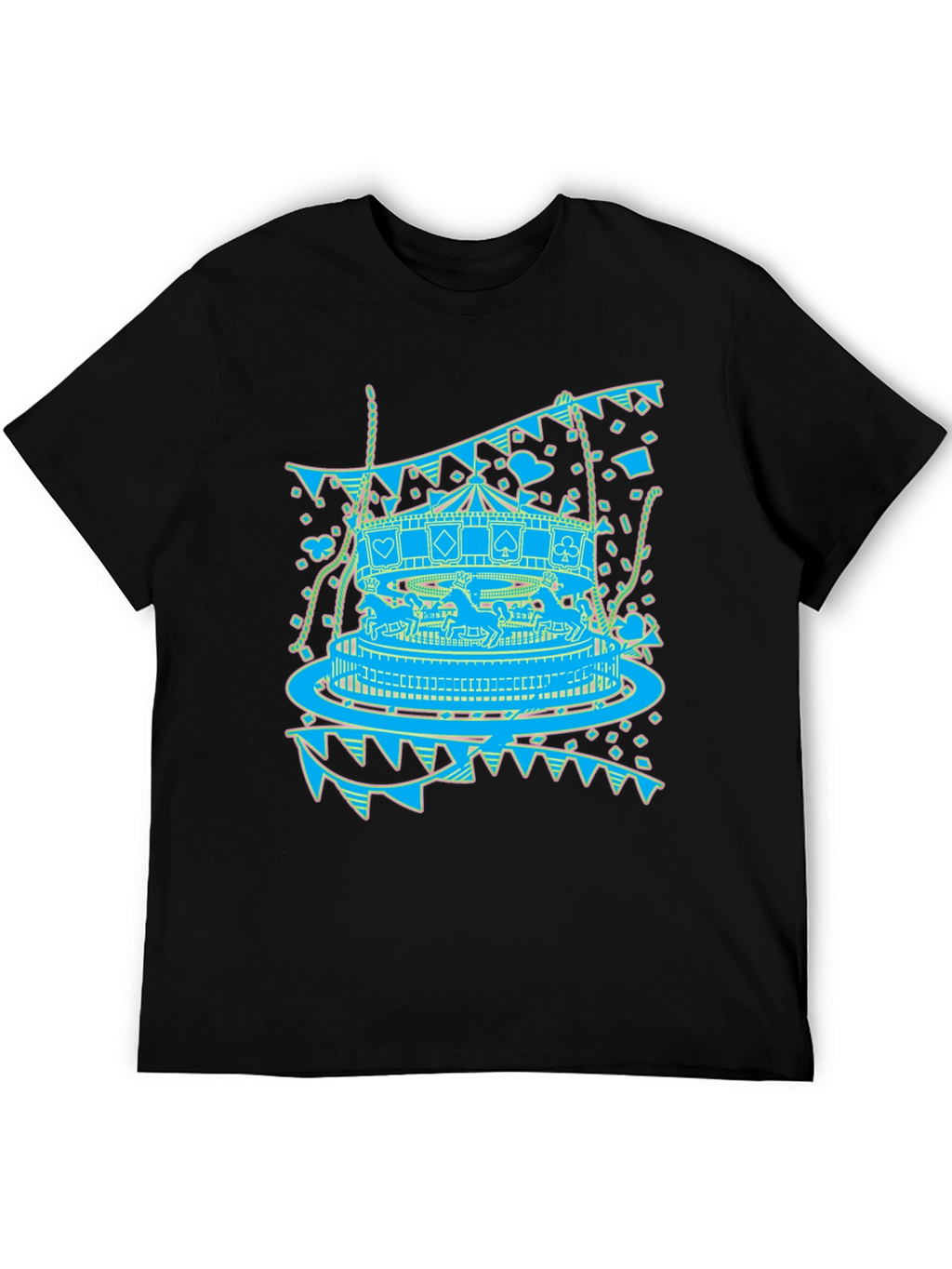 Carousel Print Graphic Tee