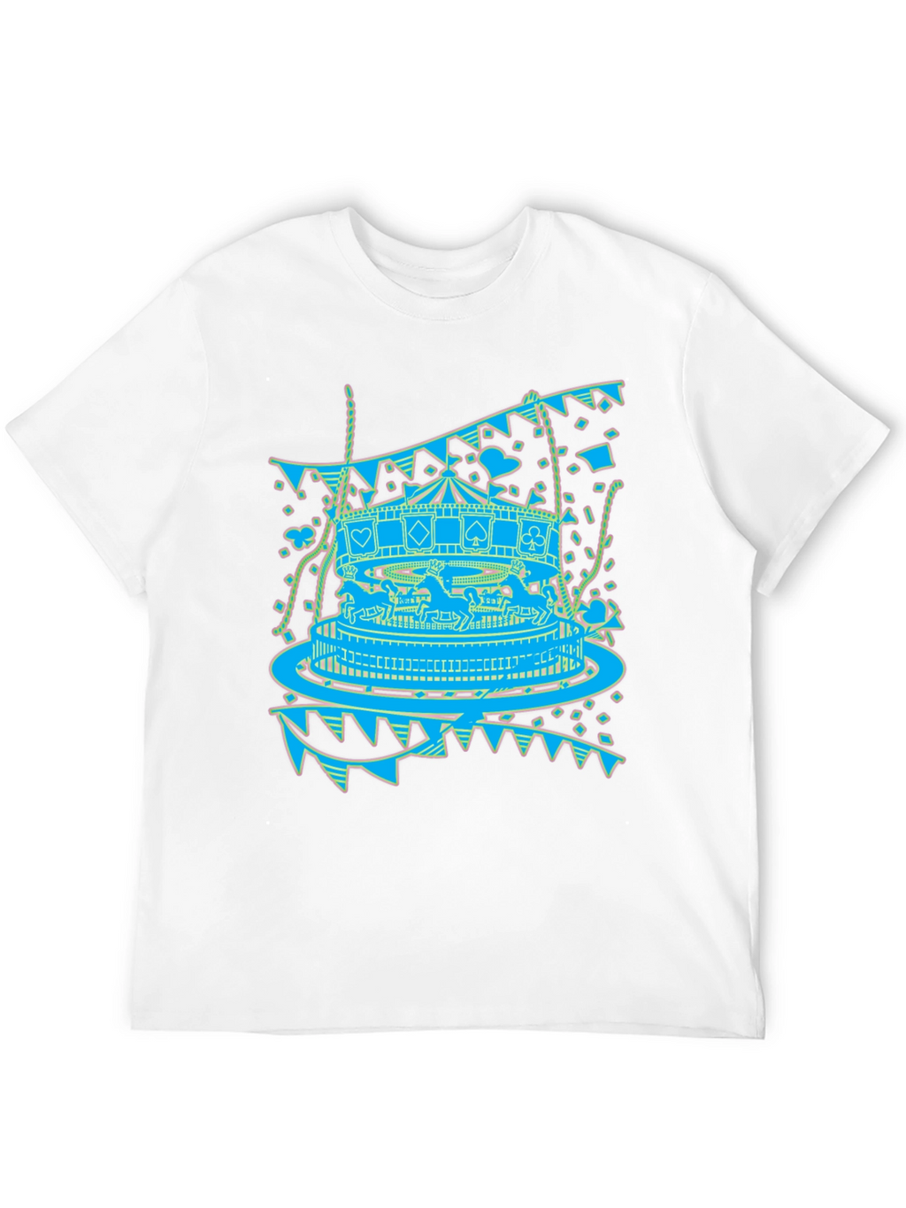 Carousel Print Graphic Tee