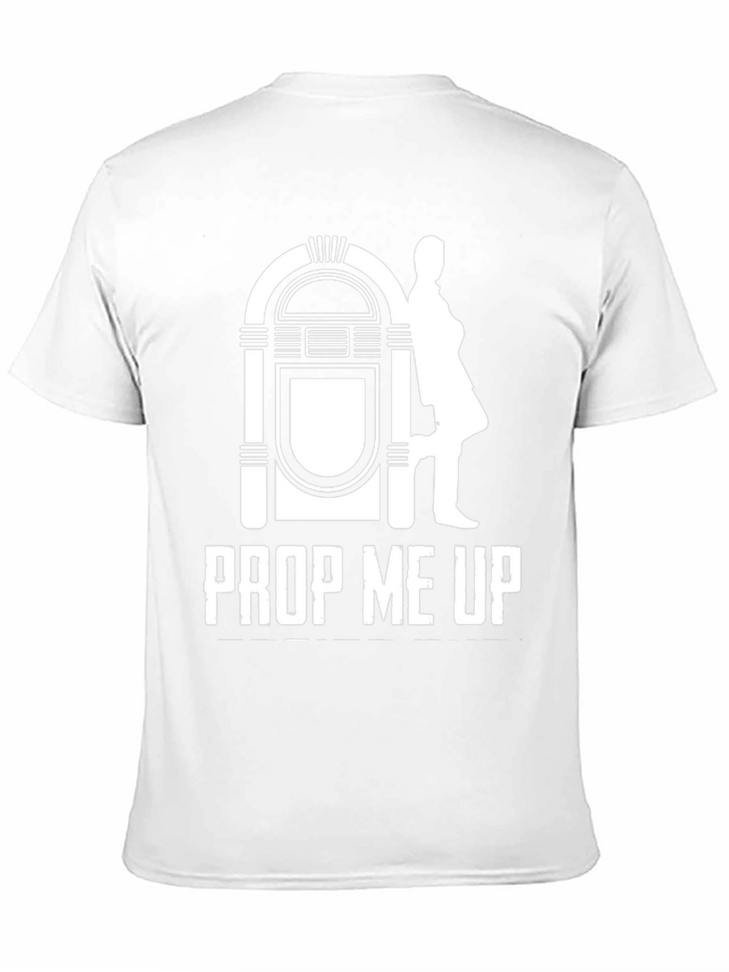 Retro Jukebox Prop Me Up T-Shirt - Black