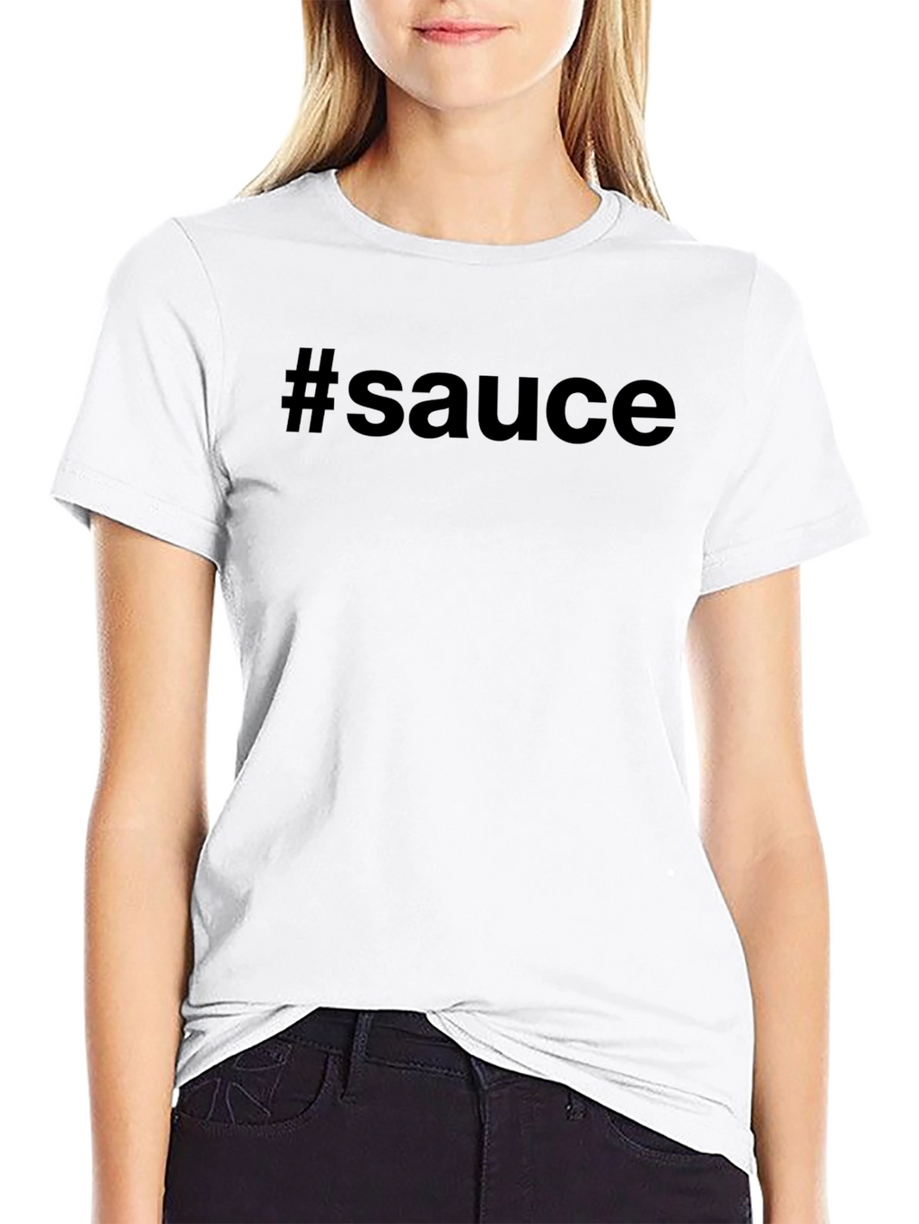 #Sauce Black Graphic Tee - Trendy Casual Style