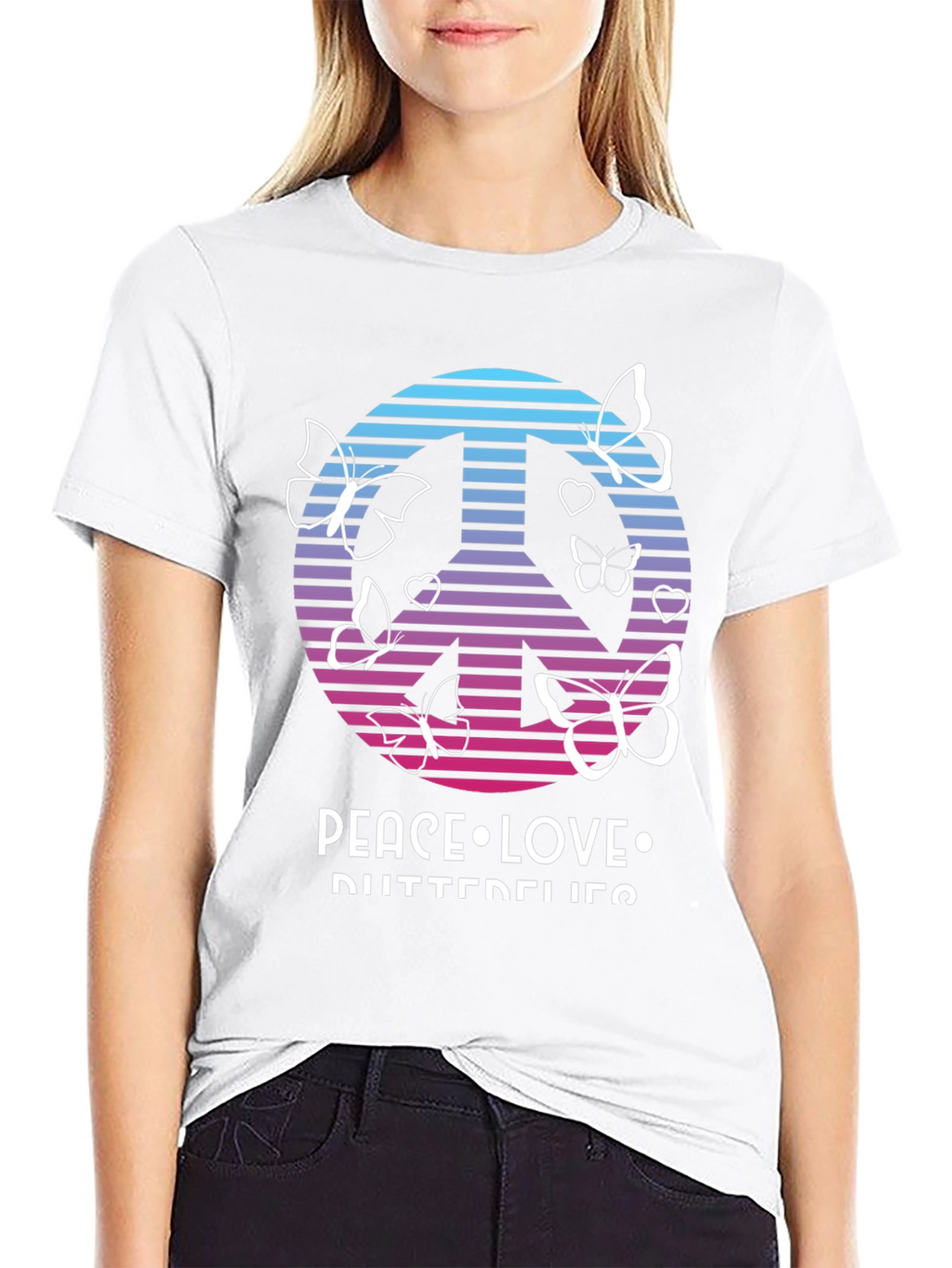 Peace Love Butterflies T-Shirt