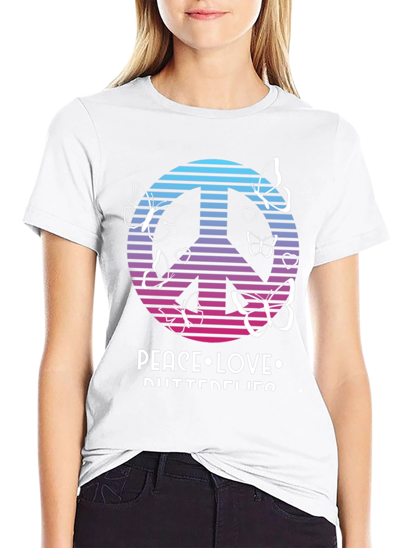 Peace Love Butterflies T-Shirt