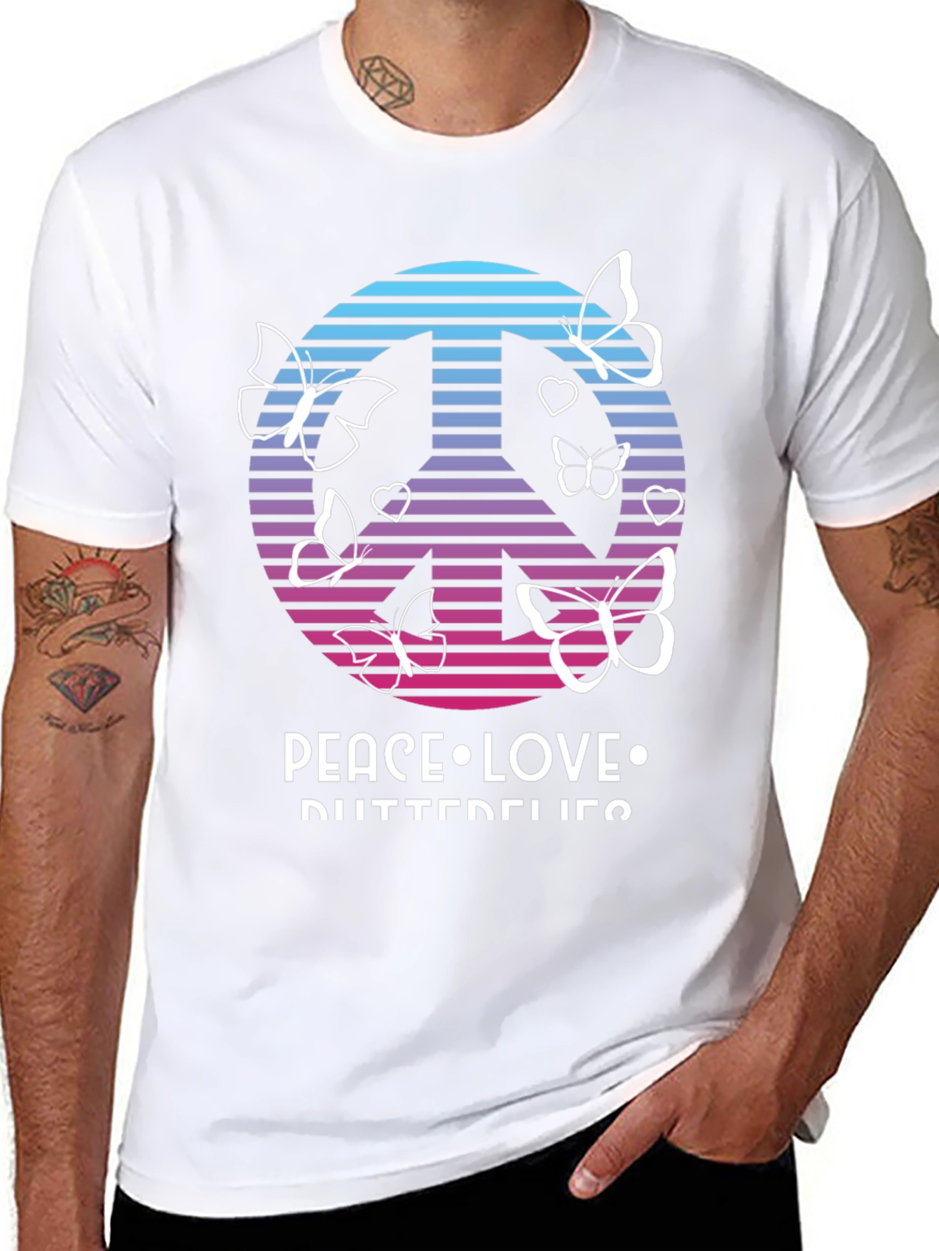 Peace Love Butterflies T-Shirt