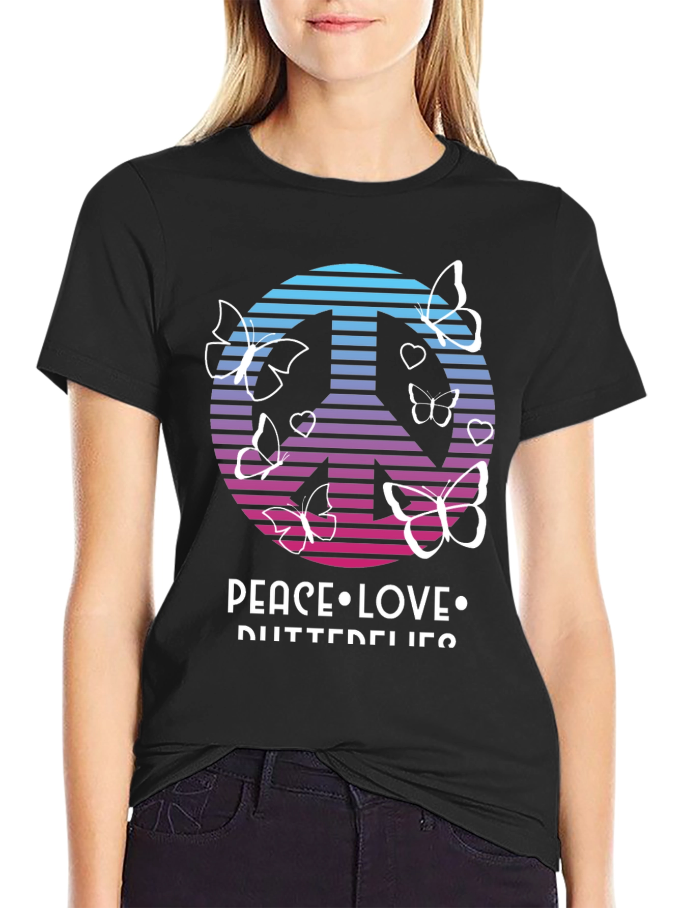 Peace Love Butterflies T-Shirt
