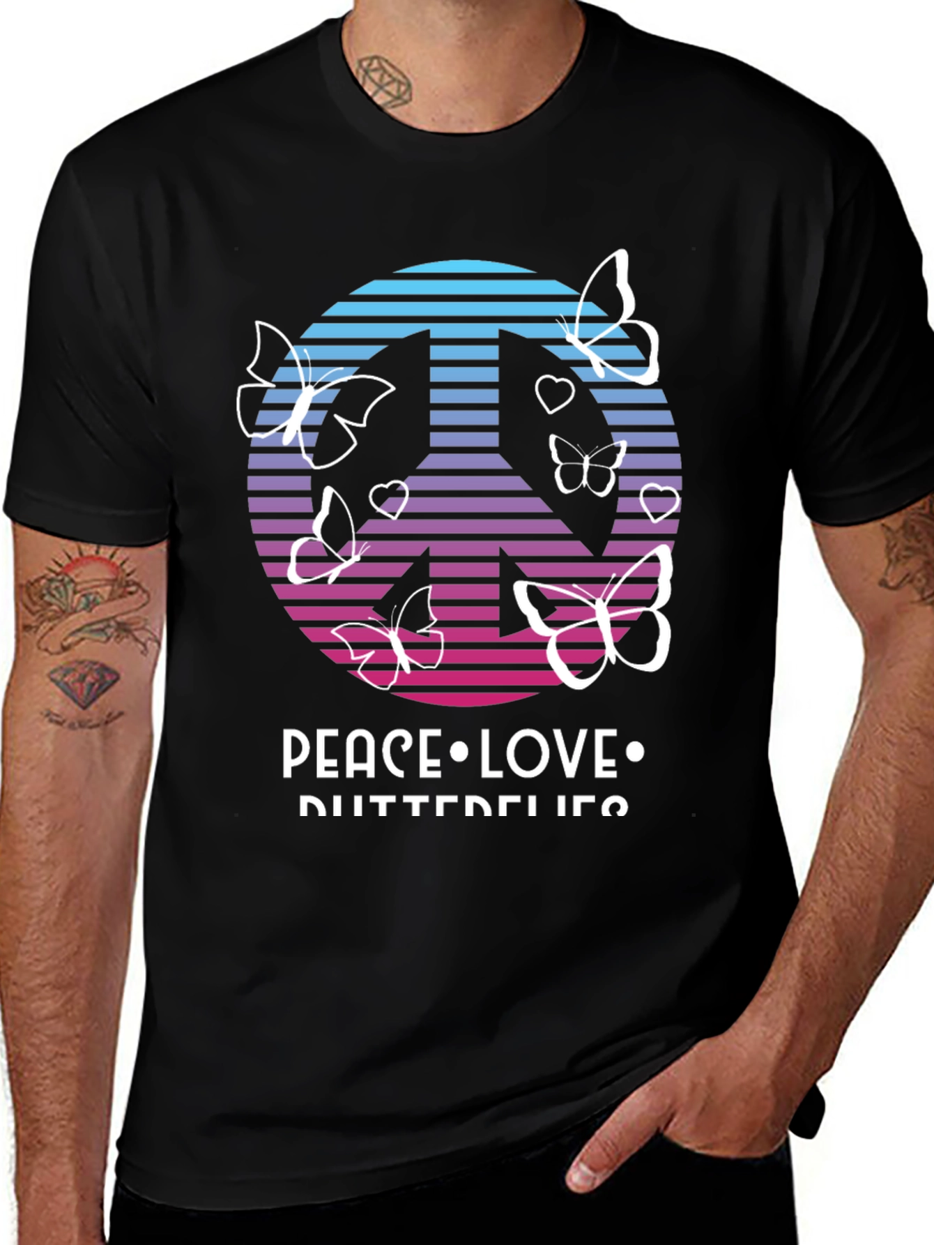 Peace Love Butterflies T-Shirt