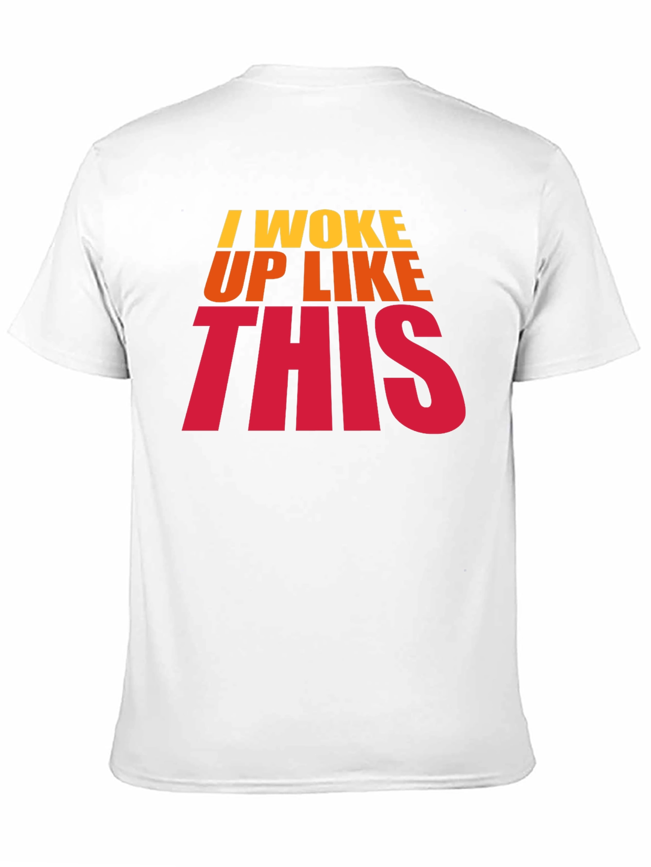 I Woke Up Like This Black Graphic T-Shirt