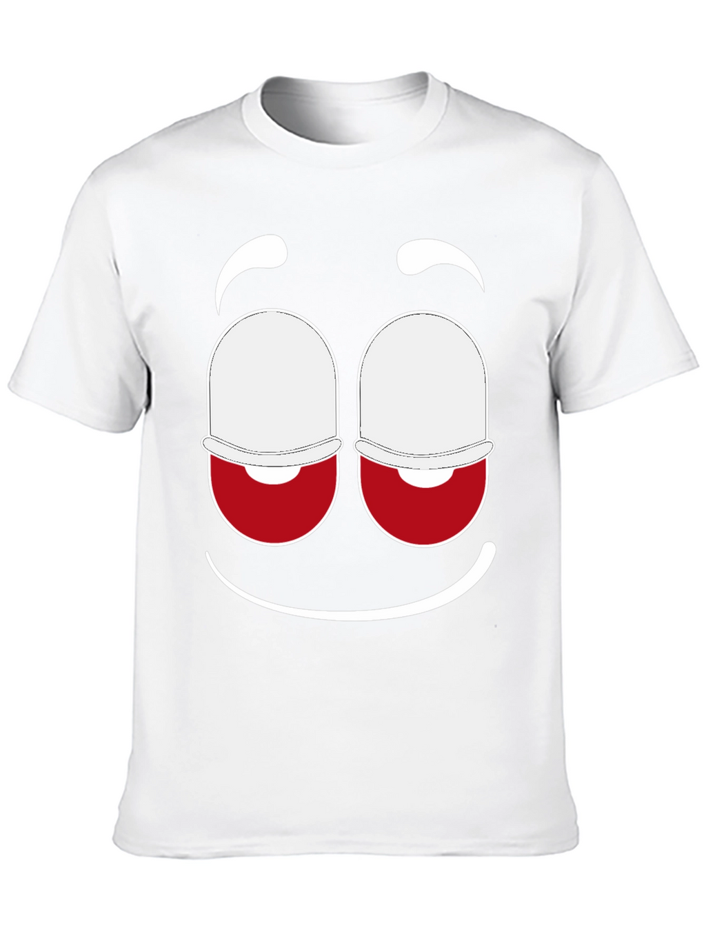 Funny Face Graphic Tee - Black Cotton Blend